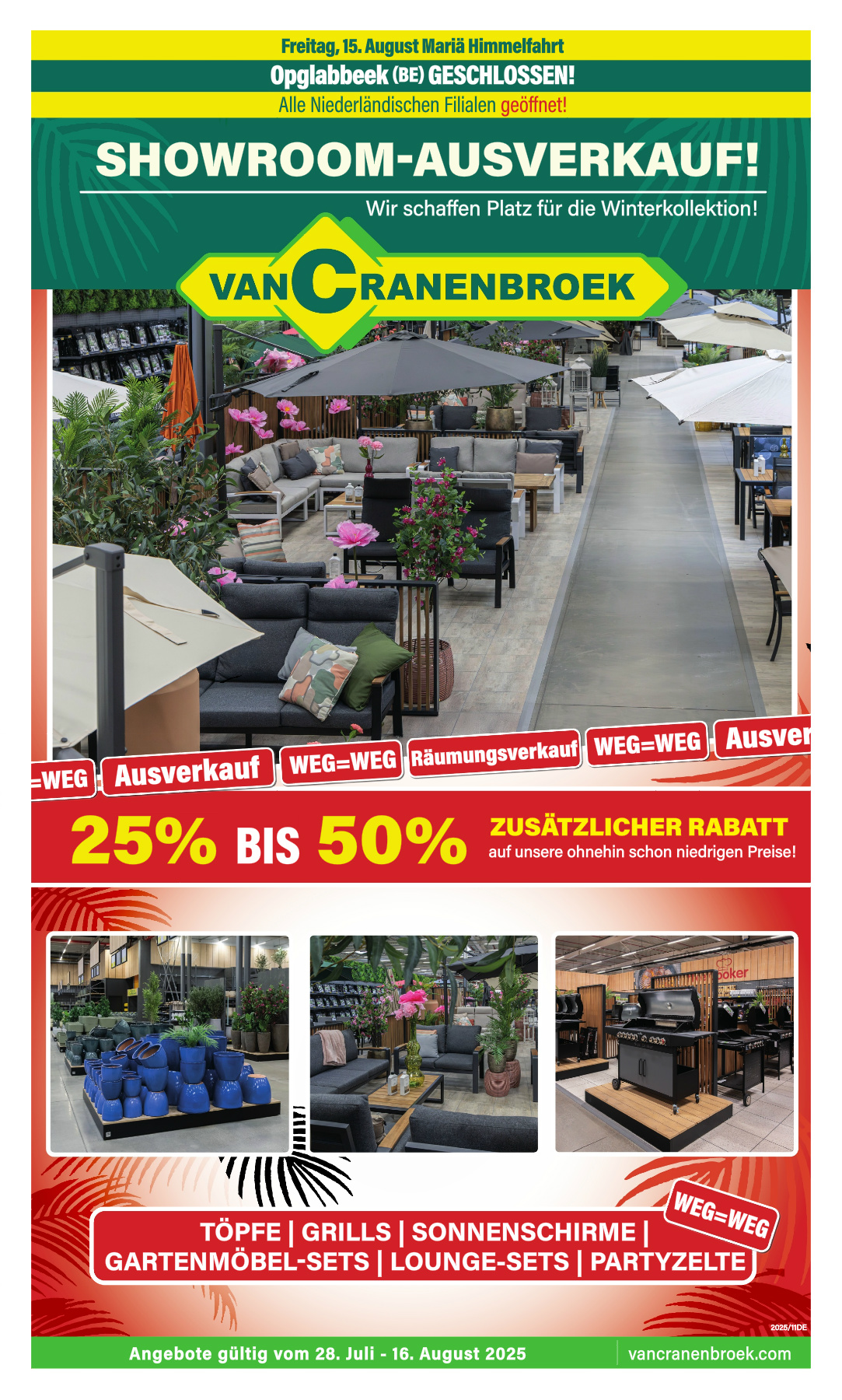 Van Cranenbroek - Duits folder geldig vanaf 28/07 - 16/08