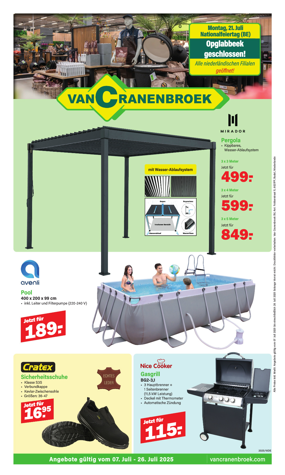 Van Cranenbroek folder geldig vanaf 07/07 - 26/07