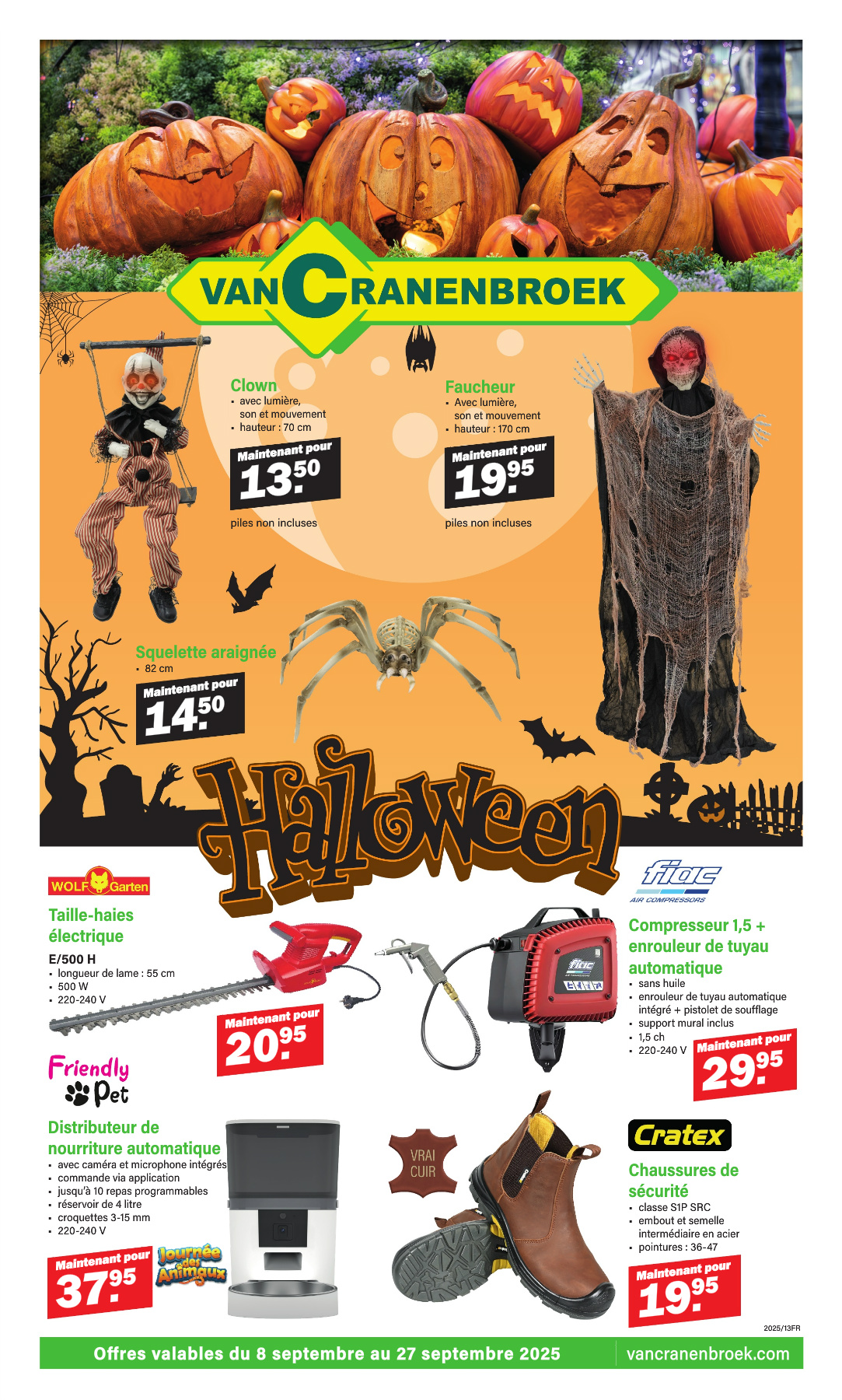 Van Cranenbroek - Frans folder geldig vanaf 08/09 - 27/09