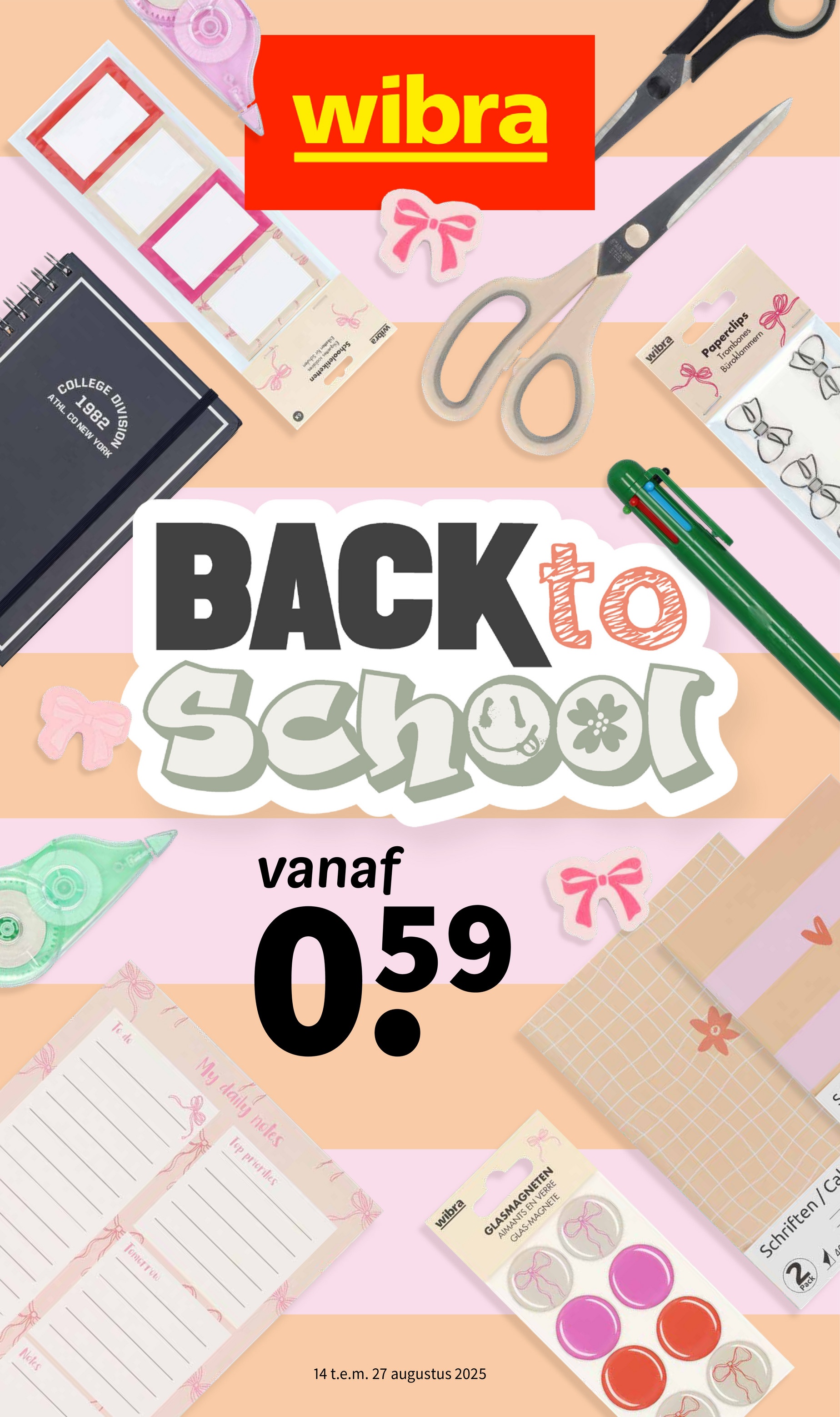 Wibra - Back to School folder geldig vanaf 14/08 - 27/08