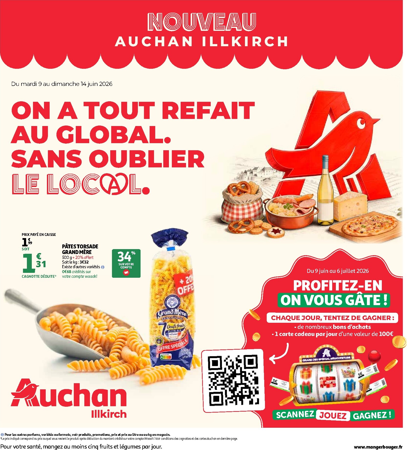 Auchan Illkirch folder voor volgende week van dinsdag 09/06/2026 tot zondag 14/06/2026