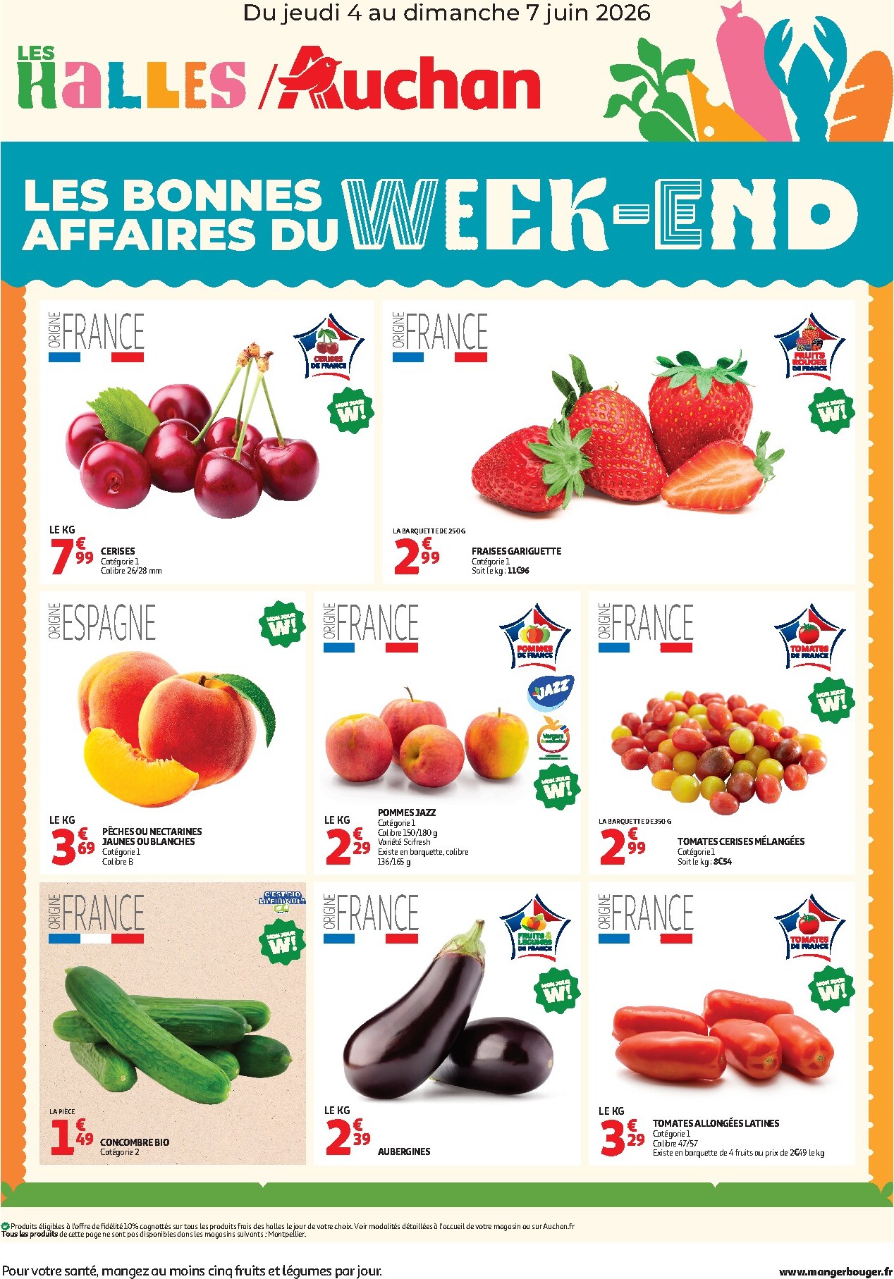 Huidige Auchan - Les bons plans du week-end folder geldig van donderdag 04/06/2026 tot zondag 07/06/2026