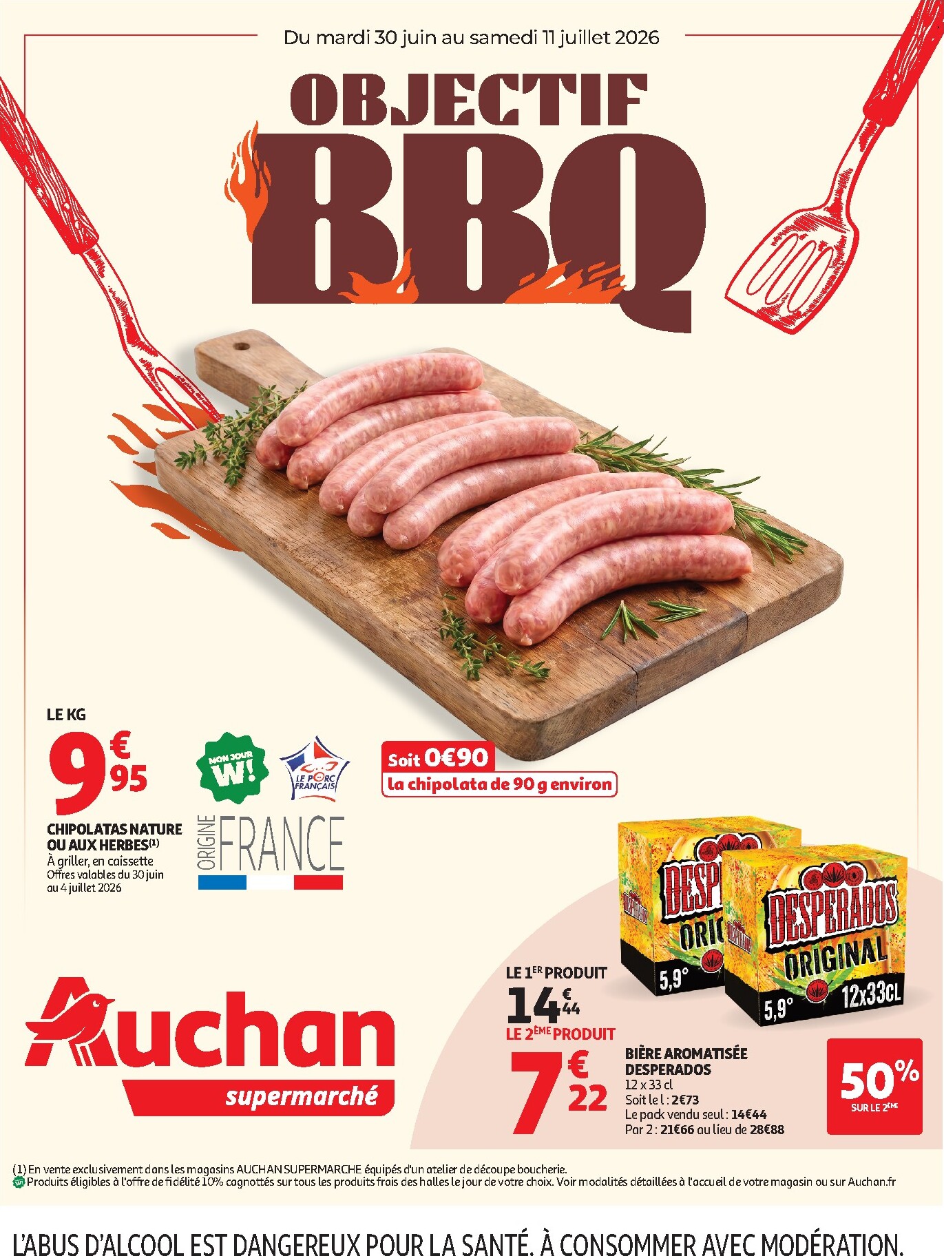 Auchan Supermarché folder voor volgende week van dinsdag 30/06/2026 tot zaterdag 11/07/2026