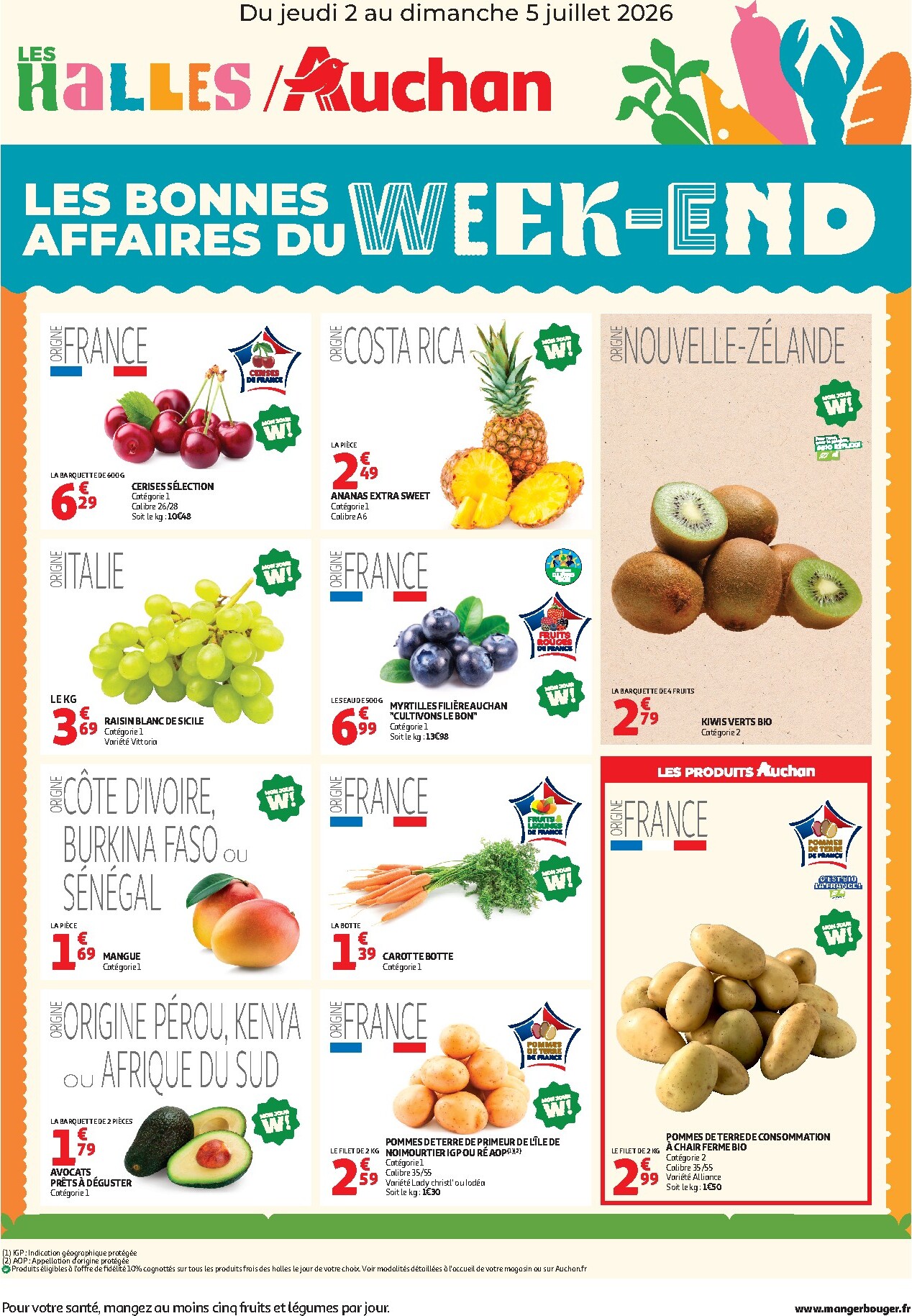 Huidige Auchan - Bons plans du week end - Hypermarché folder geldig van donderdag 02/07/2026 tot zondag 05/07/2026