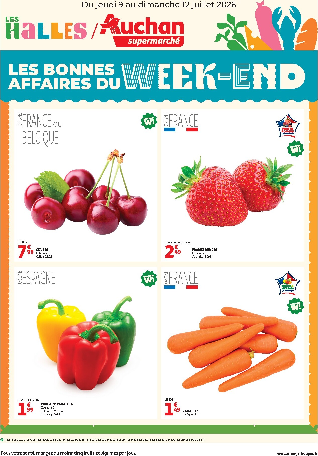 Huidige Auchan - Les bons plans du week-end dans votre super ! - Supermarché folder geldig van donderdag 09/07/2026 tot zondag 12/07/2026
