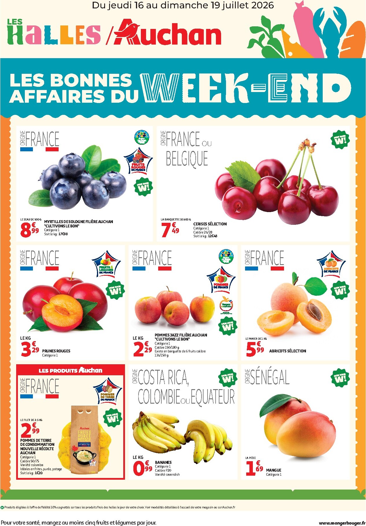 Huidige Auchan - Les bons plans du week-end folder geldig van donderdag 16/07/2026 tot zondag 19/07/2026