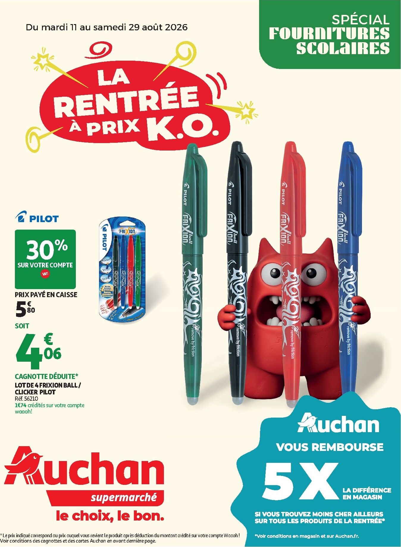 Auchan folder voor volgende week van dinsdag 11/08/2026 tot zaterdag 29/08/2026