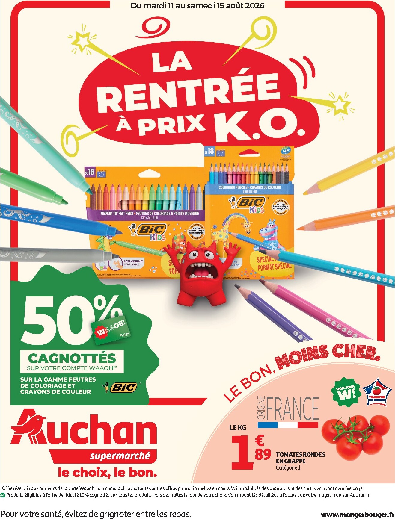 Auchan folder voor volgende week van dinsdag 11/08/2026 tot zaterdag 15/08/2026