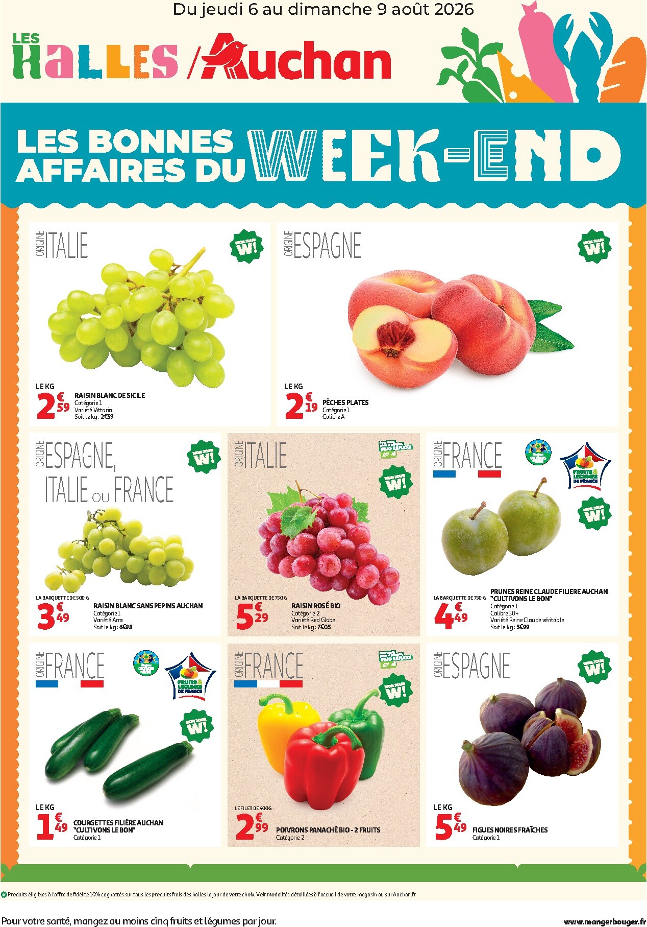 Huidige Auchan folder geldig van donderdag 06/08/2026 tot zondag 09/08/2026