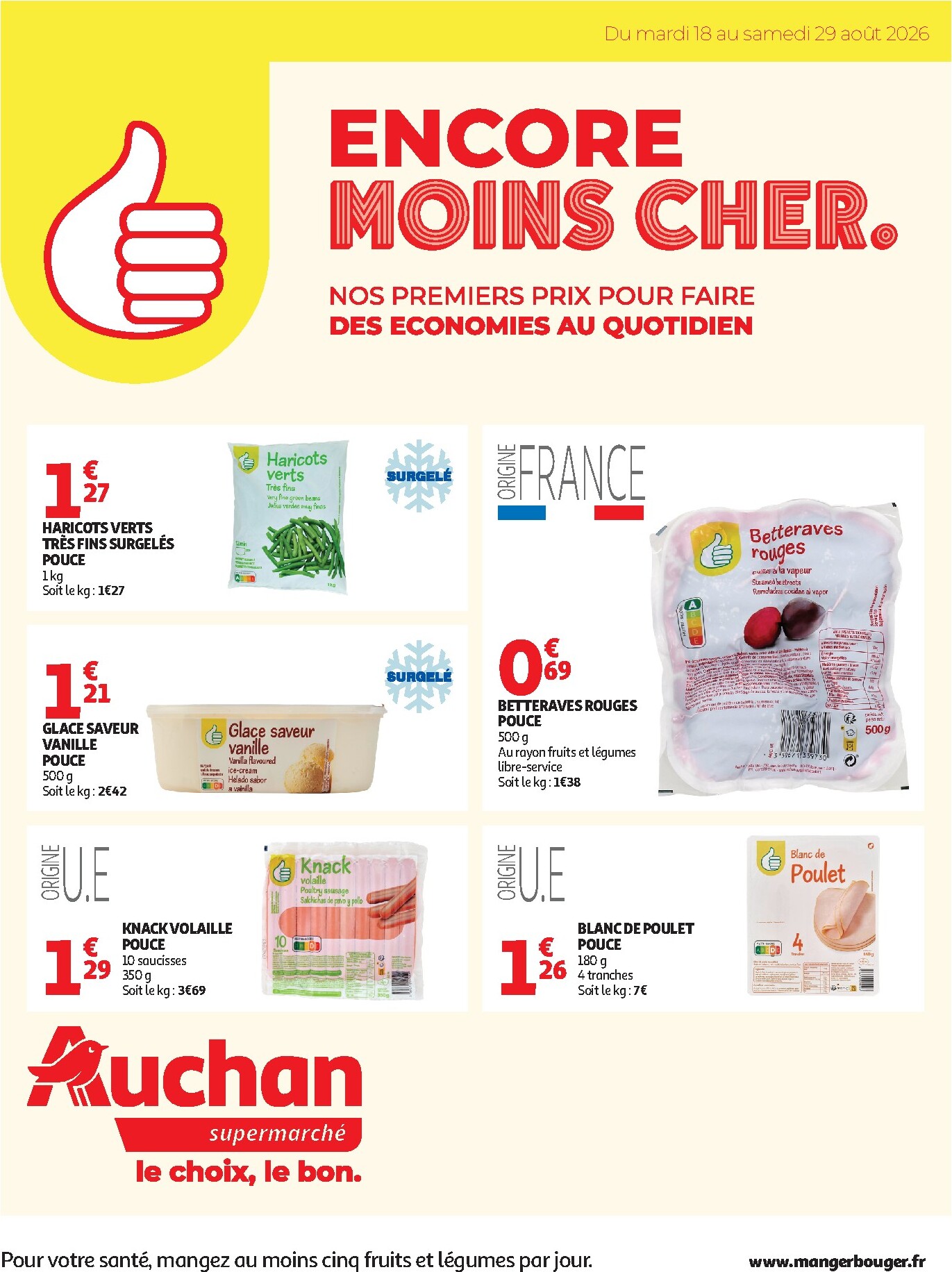 Auchan folder voor volgende week van dinsdag 18/08/2026 tot zaterdag 29/08/2026