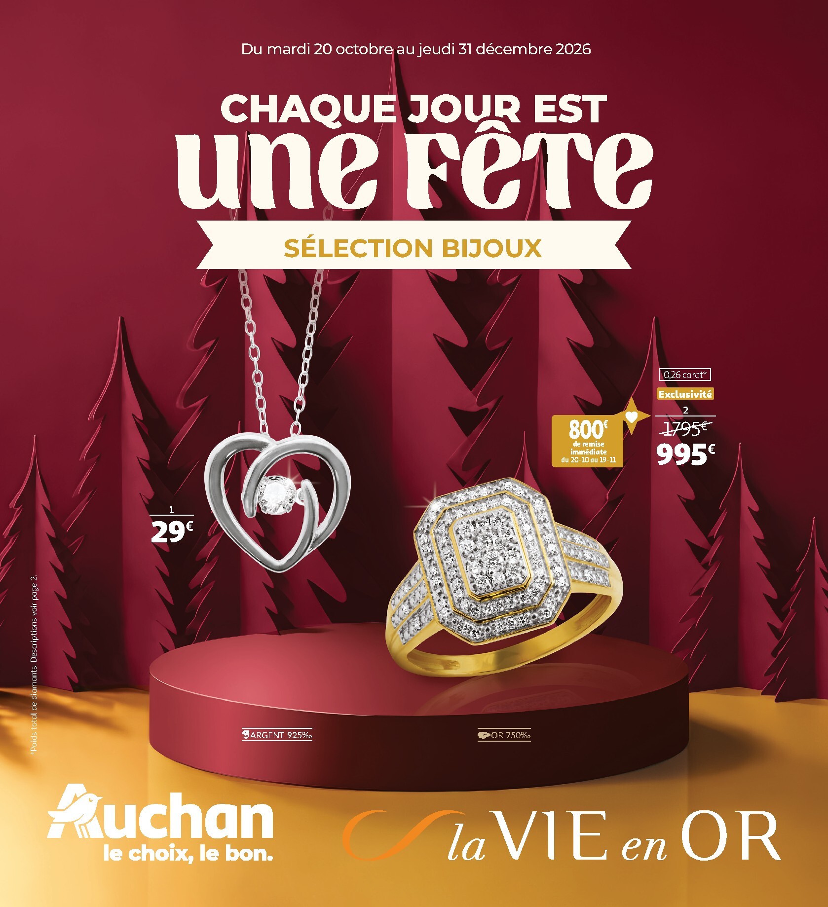Auchan - Bijoux pour les fêtes folder voor volgende week van dinsdag 20/10/2026 tot donderdag 31/12/2026