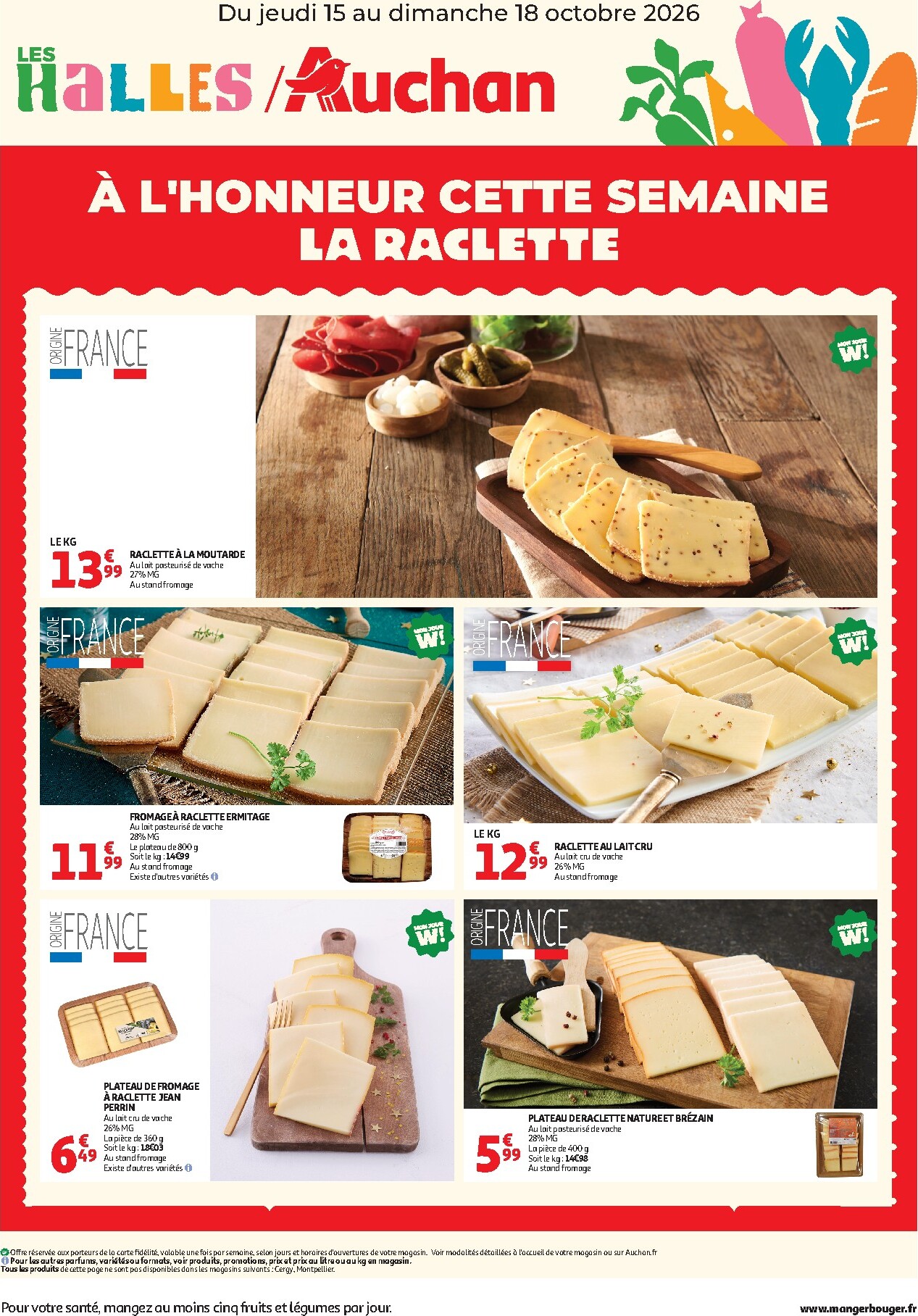Huidige Auchan - Bons plans du week end folder geldig van donderdag 15/10/2026 tot zondag 18/10/2026
