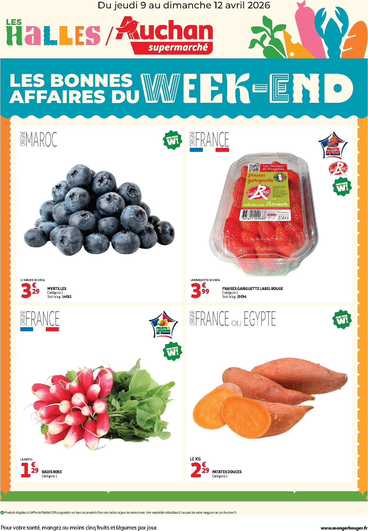 Huidige Auchan Supermarché - Les bons plans du week-end folder geldig van donderdag 09/04/2026 tot zondag 12/04/2026