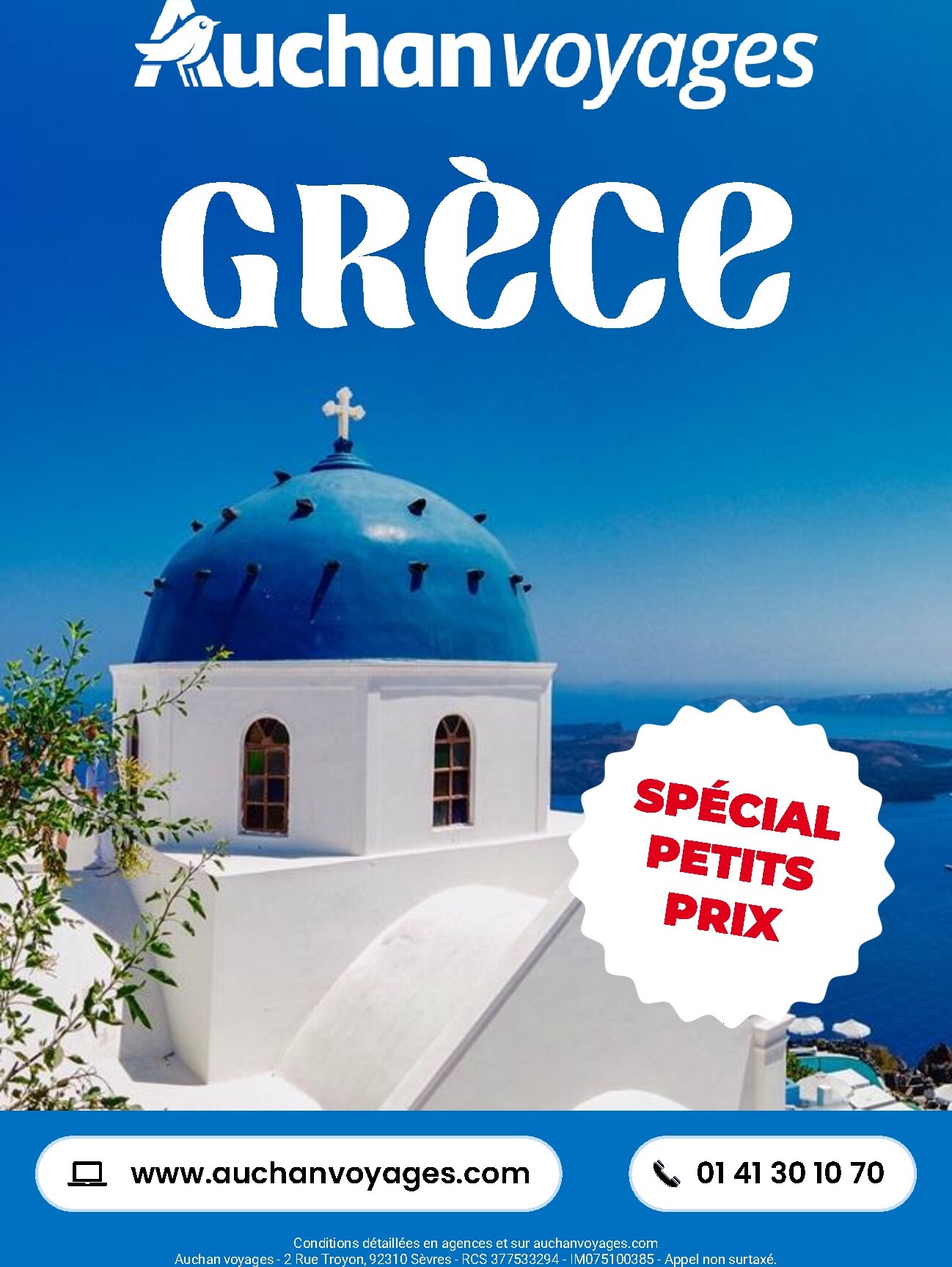 Huidige Auchan - Voyages : vacances en Grèce folder geldig van maandag 13/04/2026 tot donderdag 30/04/2026