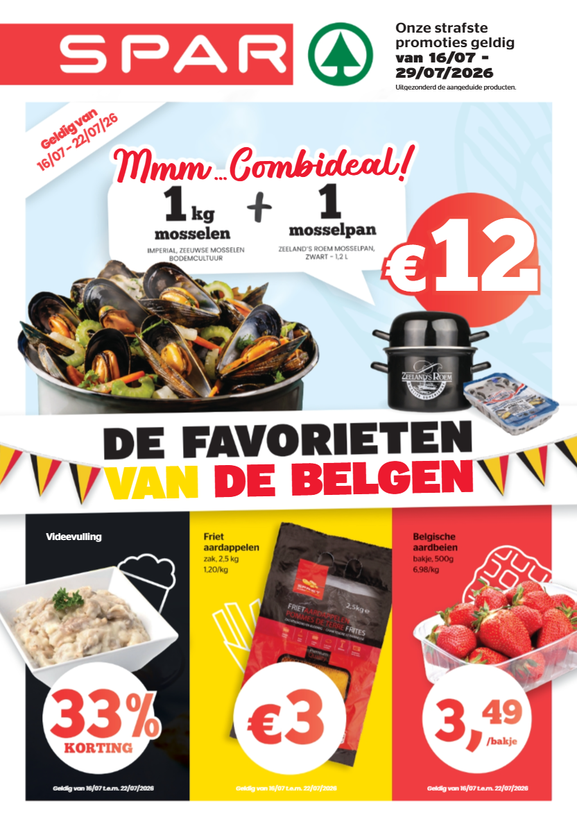 Toekomstige Spar folder geldig van donderdag 16/07/2026 tot woensdag 29/07/2026