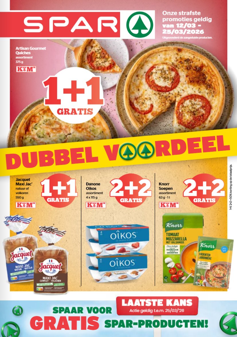 De Spar folder geldig vanaf 12/03/2026 t/m 25/03/2026