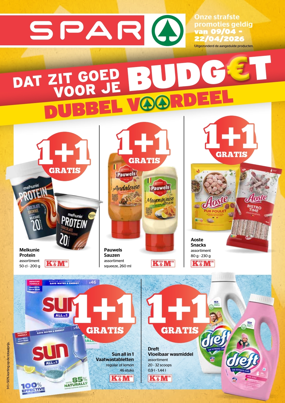 De Spar folder geldig vanaf 09/04/2026 t/m 22/04/2026