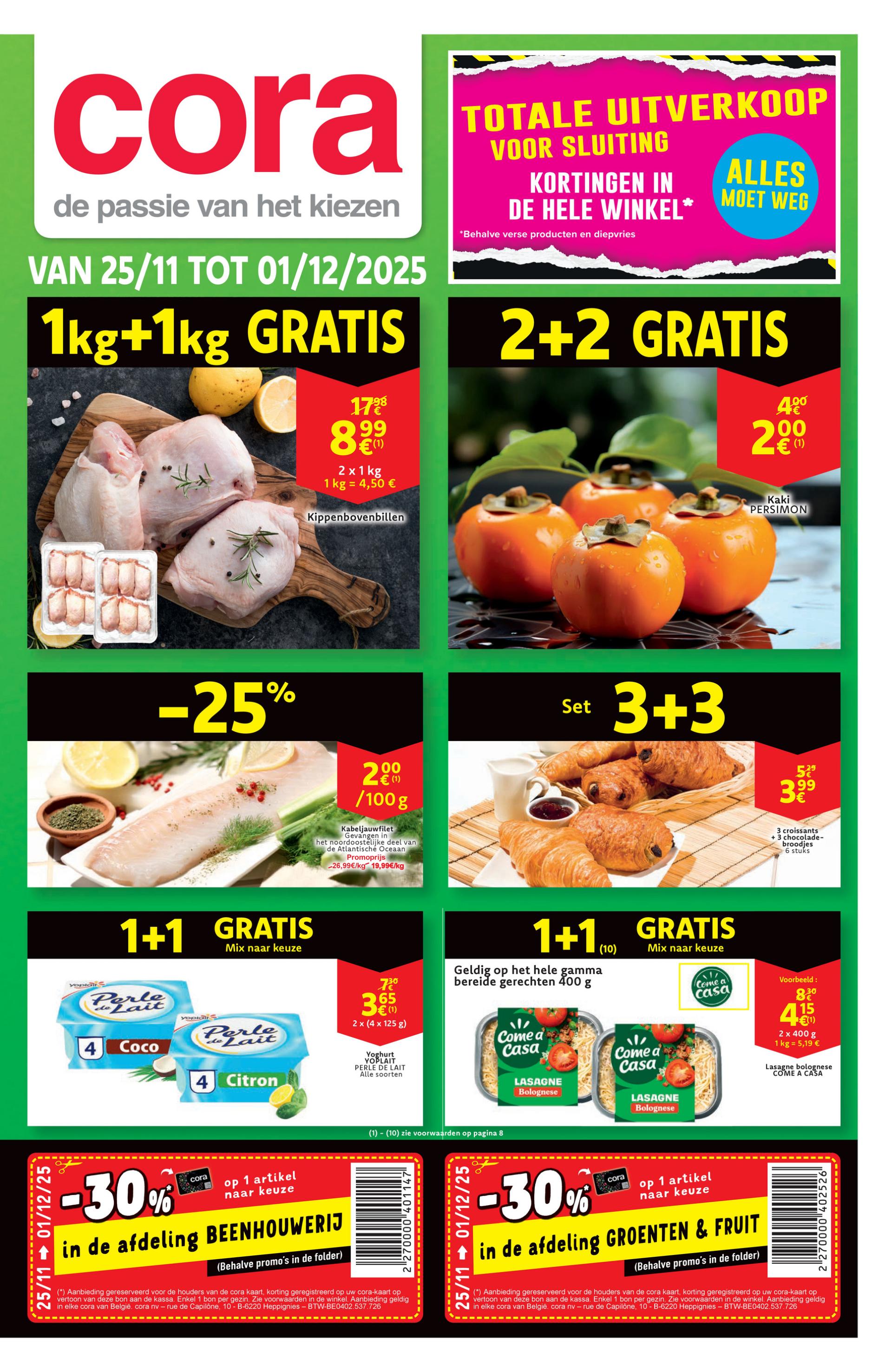 De Cora folder geldig vanaf 25/11 t/m 01/12