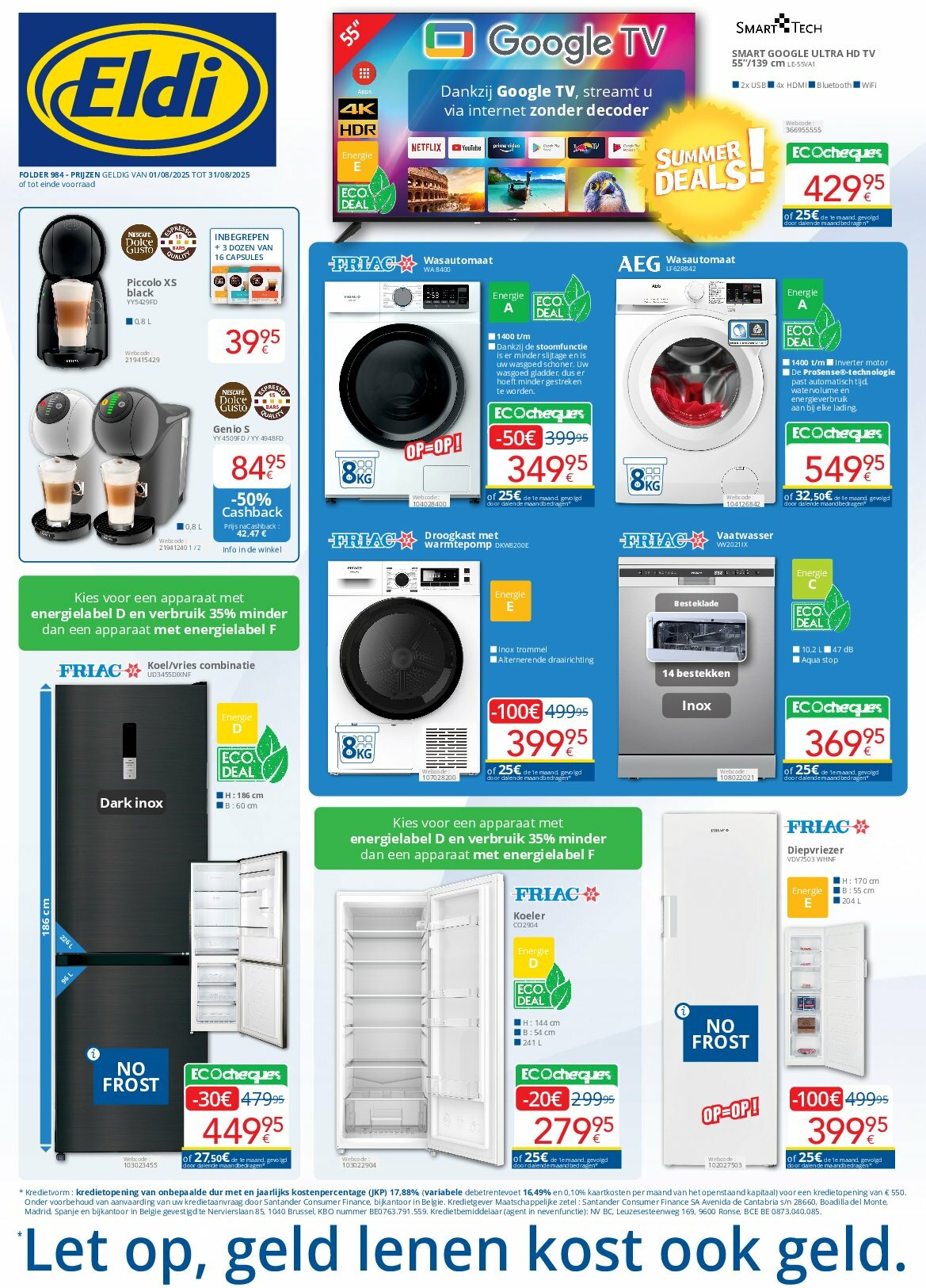 Eldi folder geldig vanaf 01/08 - 31/08