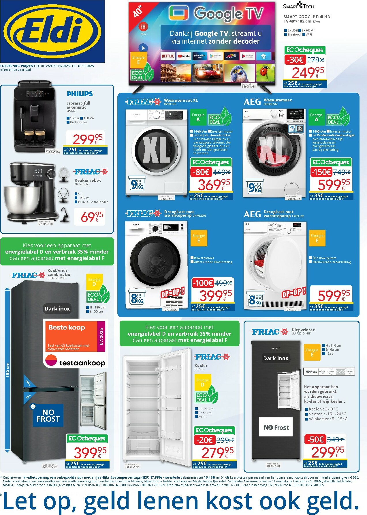 Eldi folder geldig vanaf 01/10 - 31/10