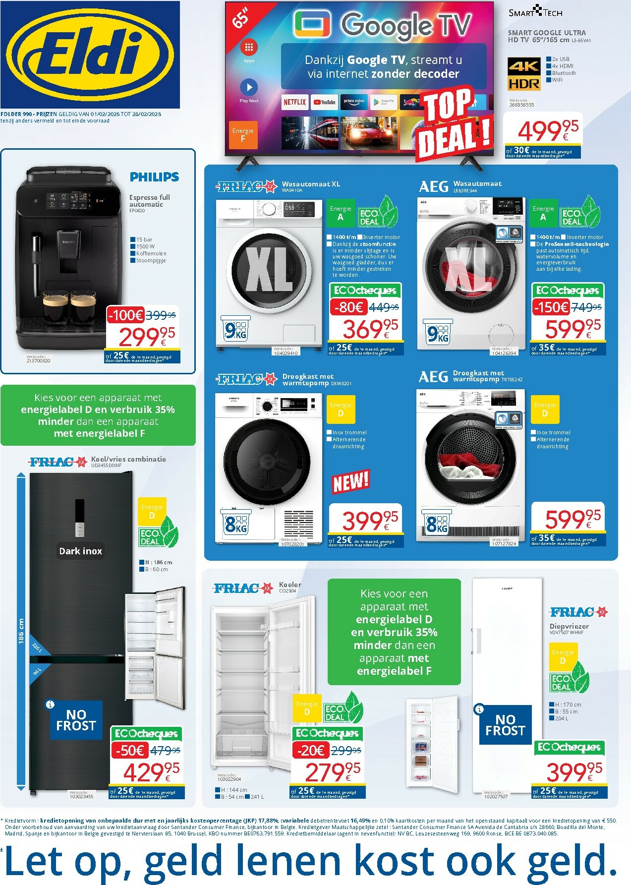 De Eldi folder geldig vanaf 01/02/2026 t/m 28/02/2026