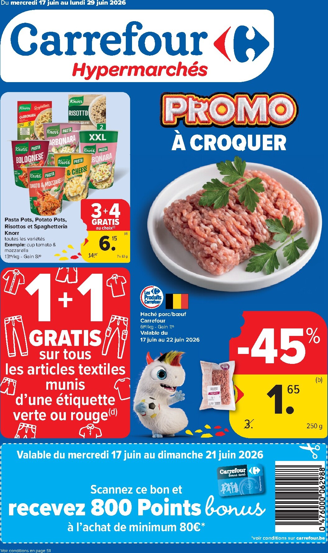 Carrefour Hypermarchés folder voor volgende week van woensdag 17/06/2026 tot maandag 29/06/2026