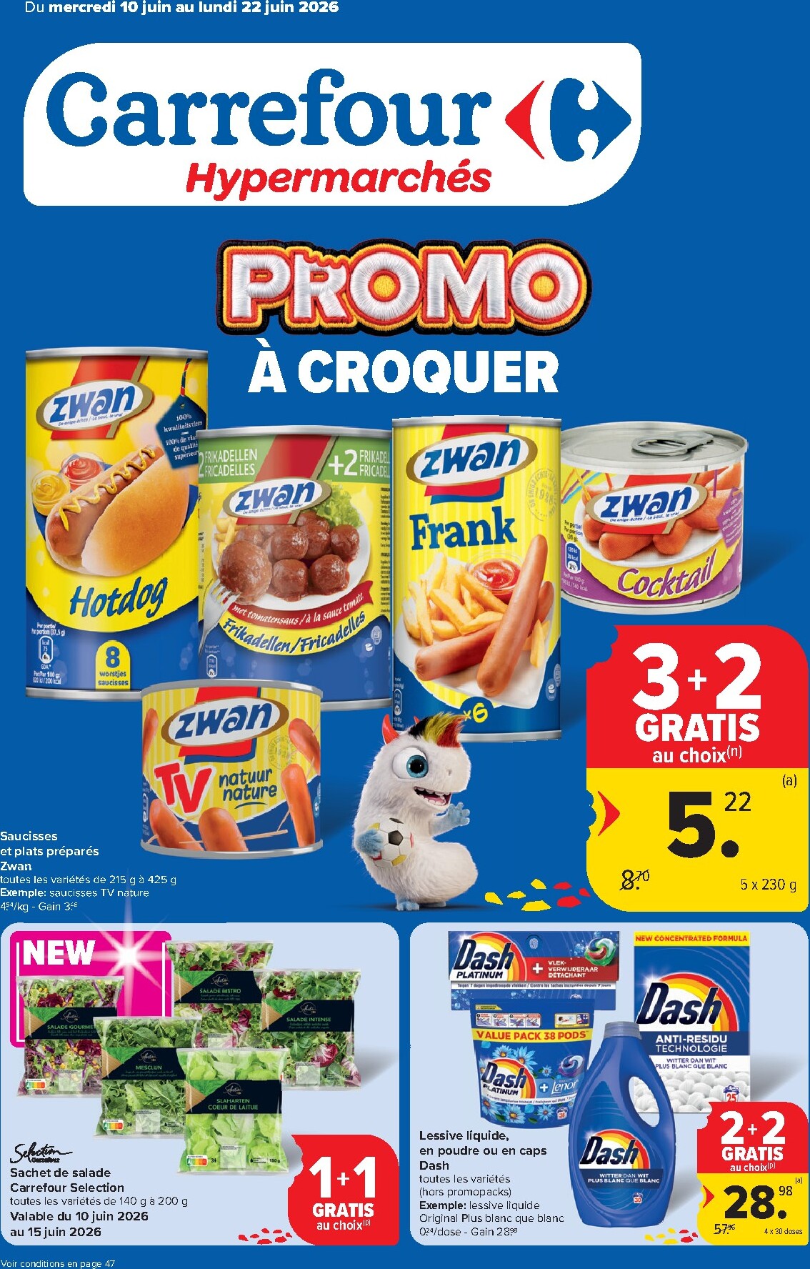 Huidige Carrefour Hypermarchés folder geldig van woensdag 10/06/2026 tot maandag 22/06/2026