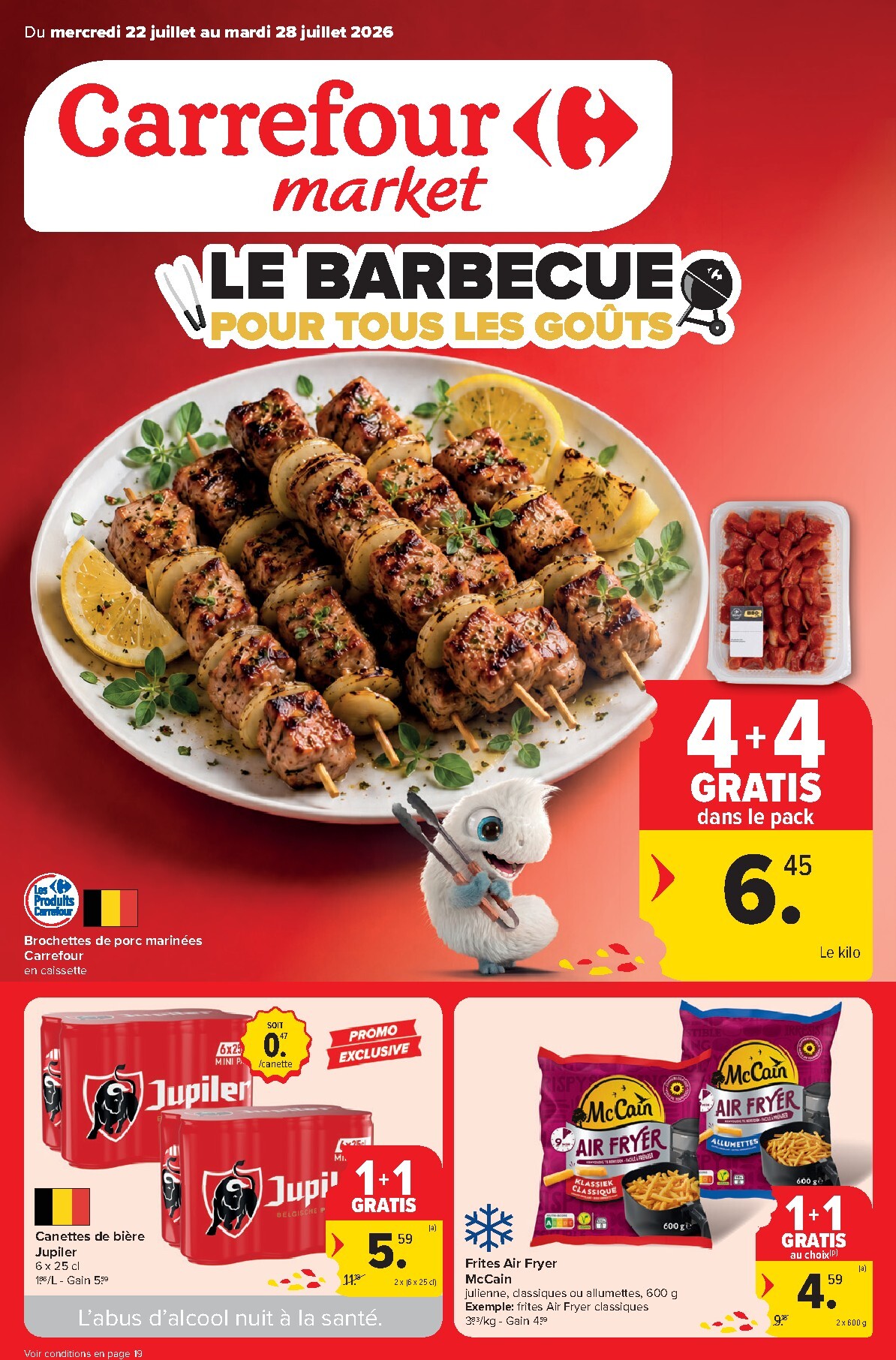 Huidige Carrefour Market folder geldig van woensdag 22/07/2026 tot dinsdag 28/07/2026