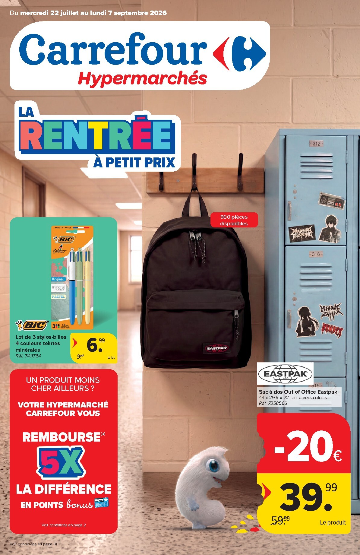 Huidige Carrefour Hypermarchés - Back to School folder geldig van woensdag 22/07/2026 tot maandag 07/09/2026