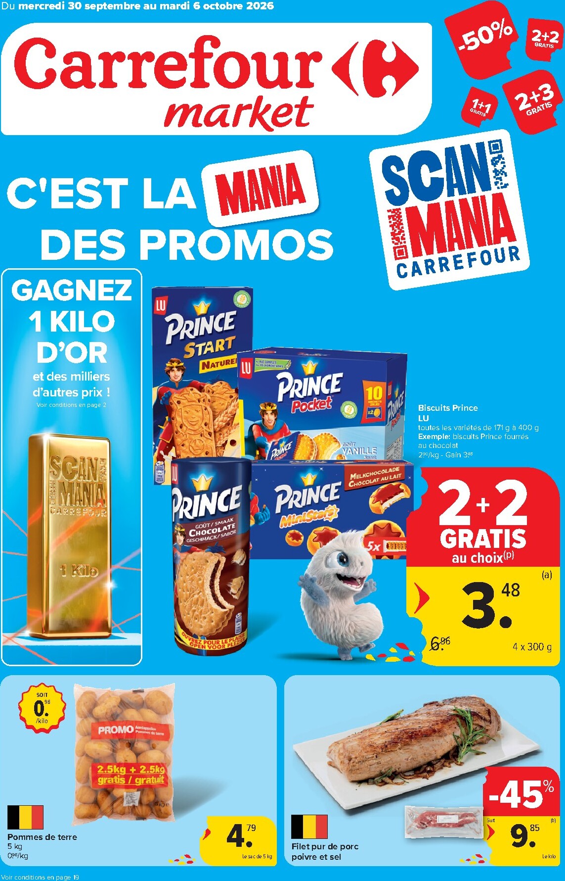 Carrefour Market folder voor volgende week van woensdag 30/09/2026 tot dinsdag 06/10/2026
