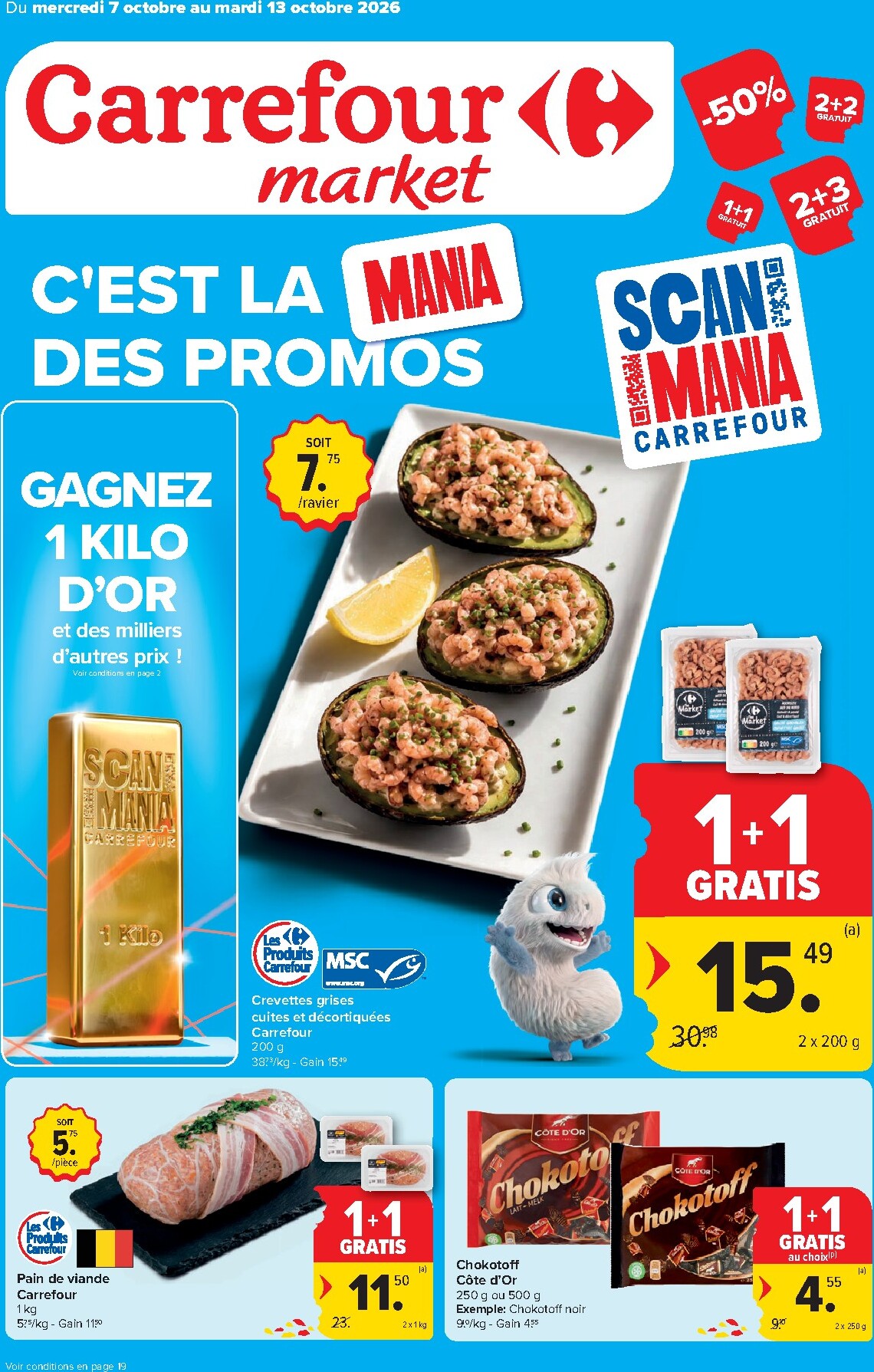 Carrefour - Market Promotions de la semaine folder voor volgende week van woensdag 07/10/2026 tot dinsdag 13/10/2026