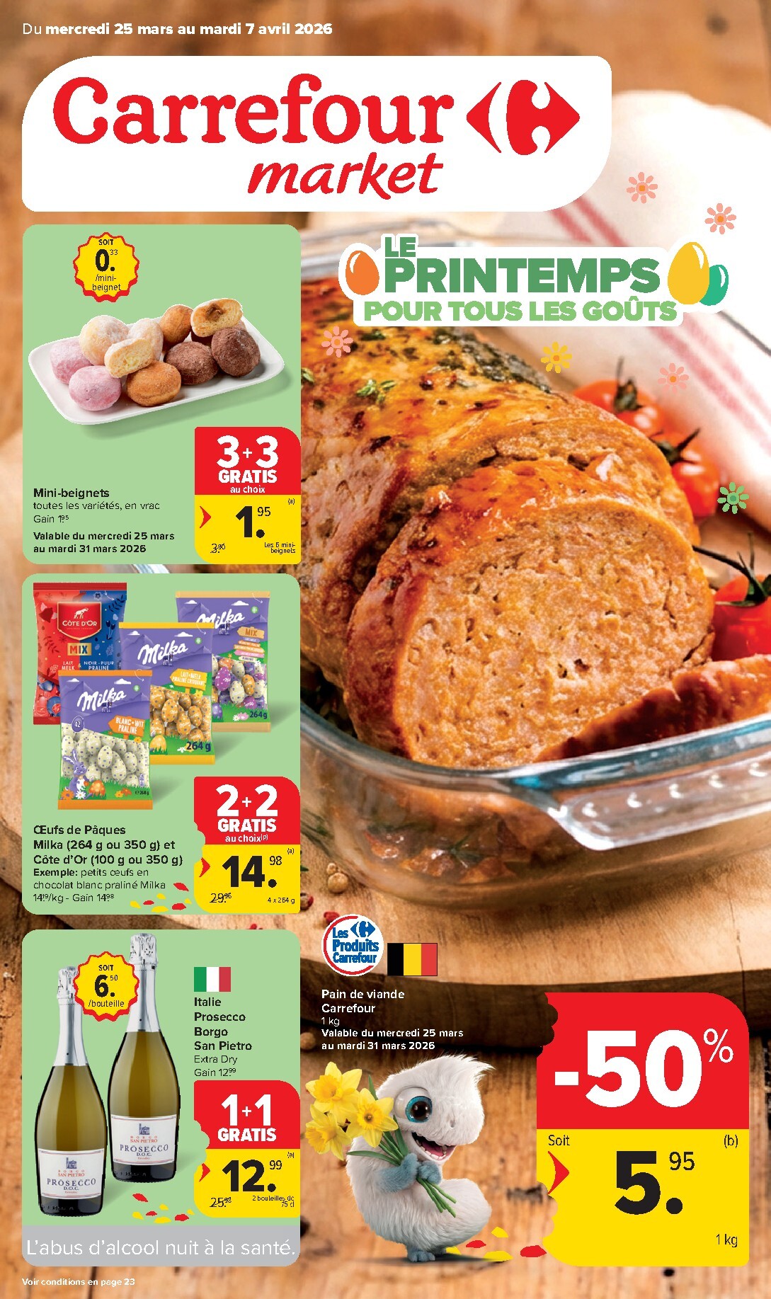 De Carrefour Market folder geldig vanaf 25/03/2026 t/m 07/04/2026