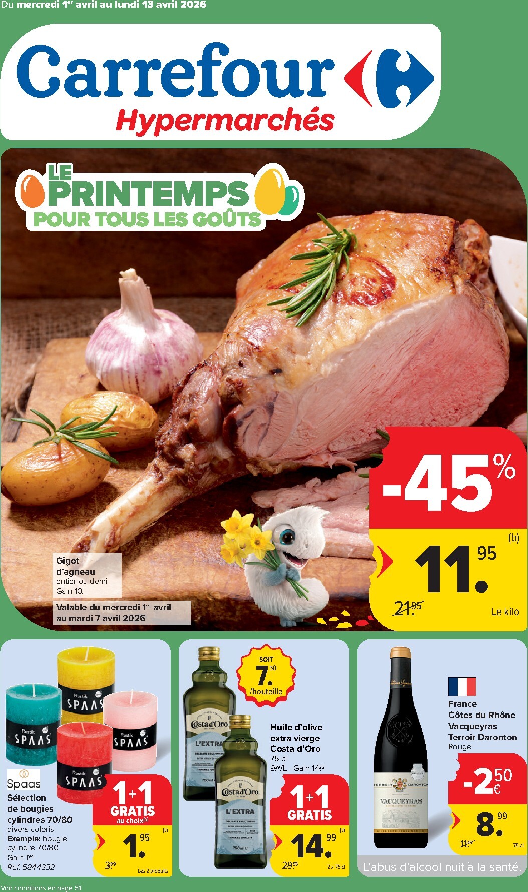 De Carrefour Hypermarchés folder geldig vanaf 01/04/2026 t/m 13/04/2026