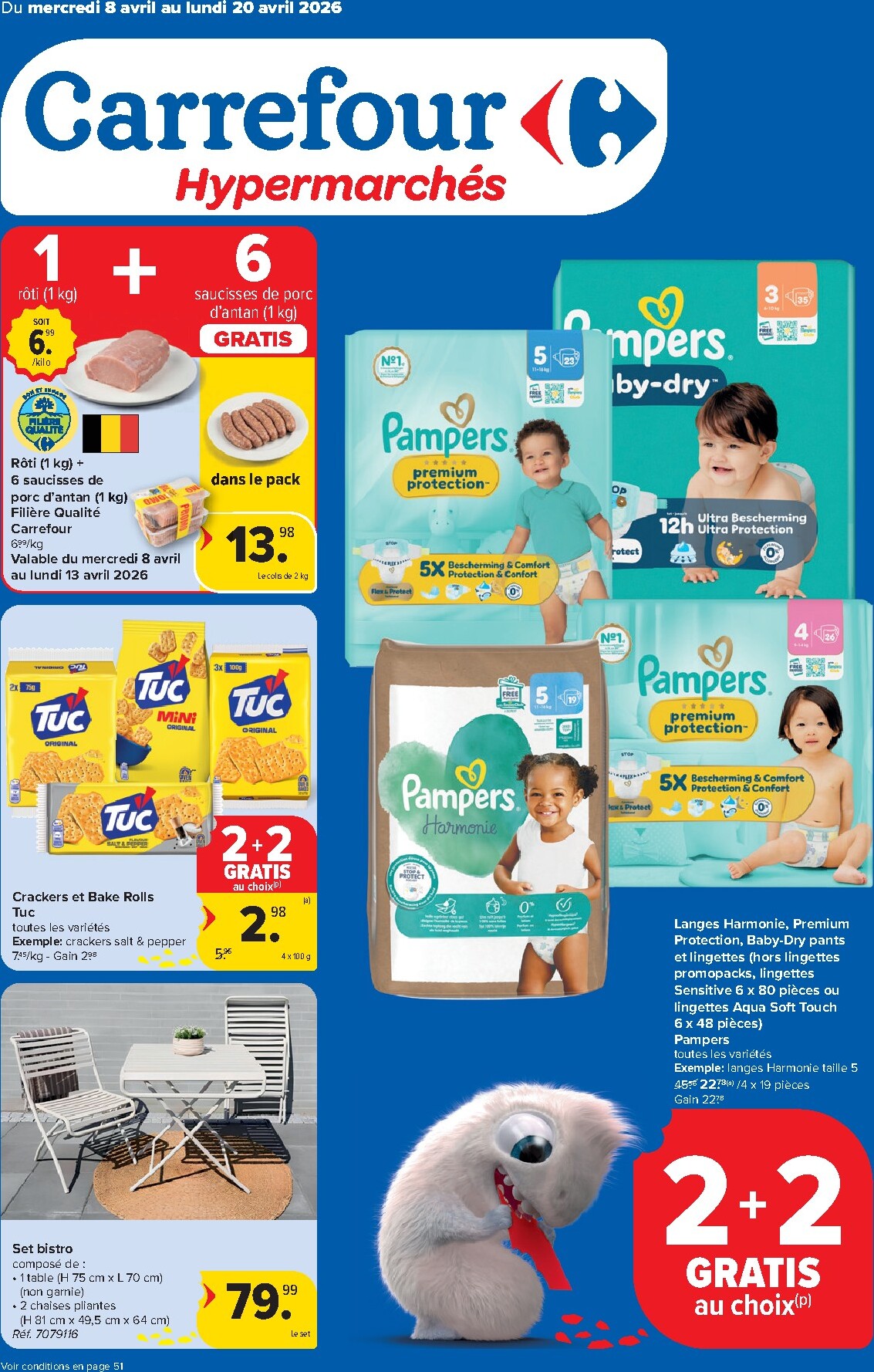 De Carrefour Hypermarchés folder geldig vanaf 08/04/2026 t/m 20/04/2026