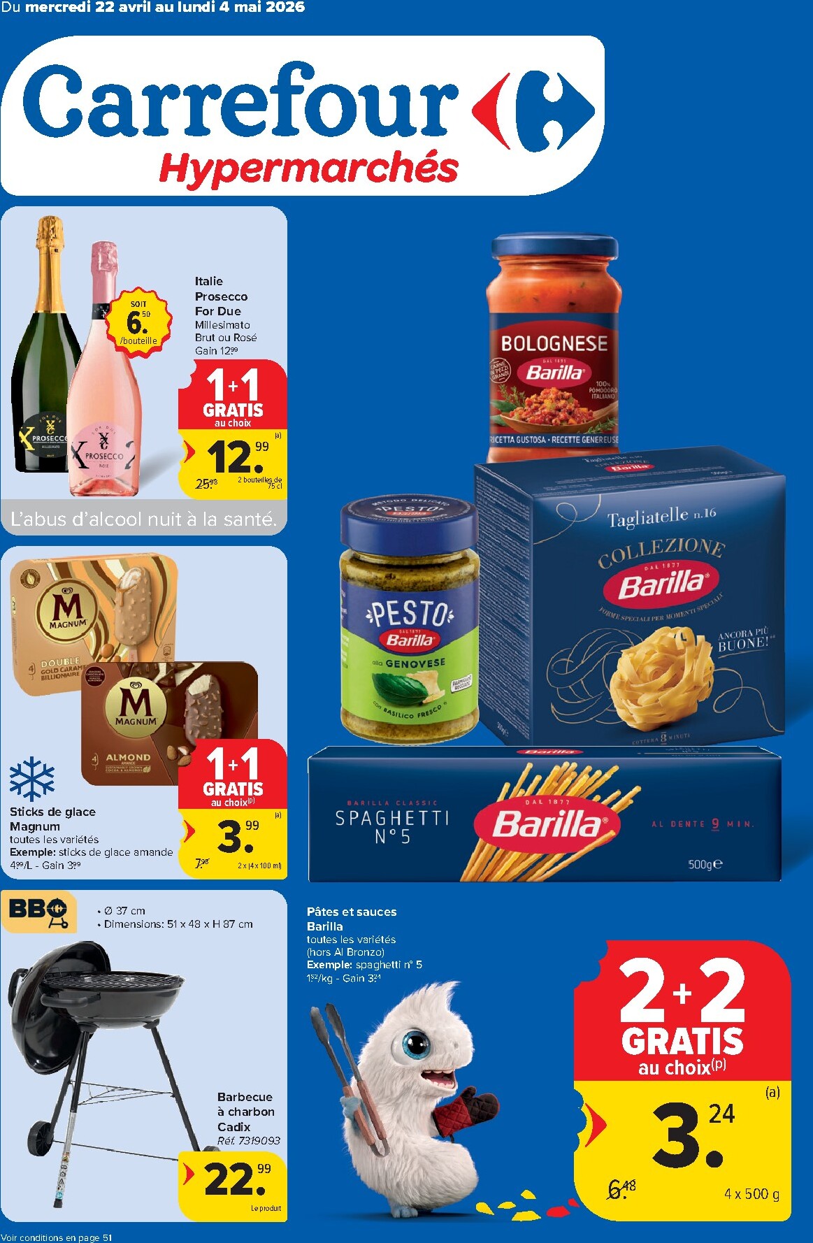 Carrefour Hypermarchés folder voor volgende week van woensdag 22/04/2026 tot maandag 04/05/2026