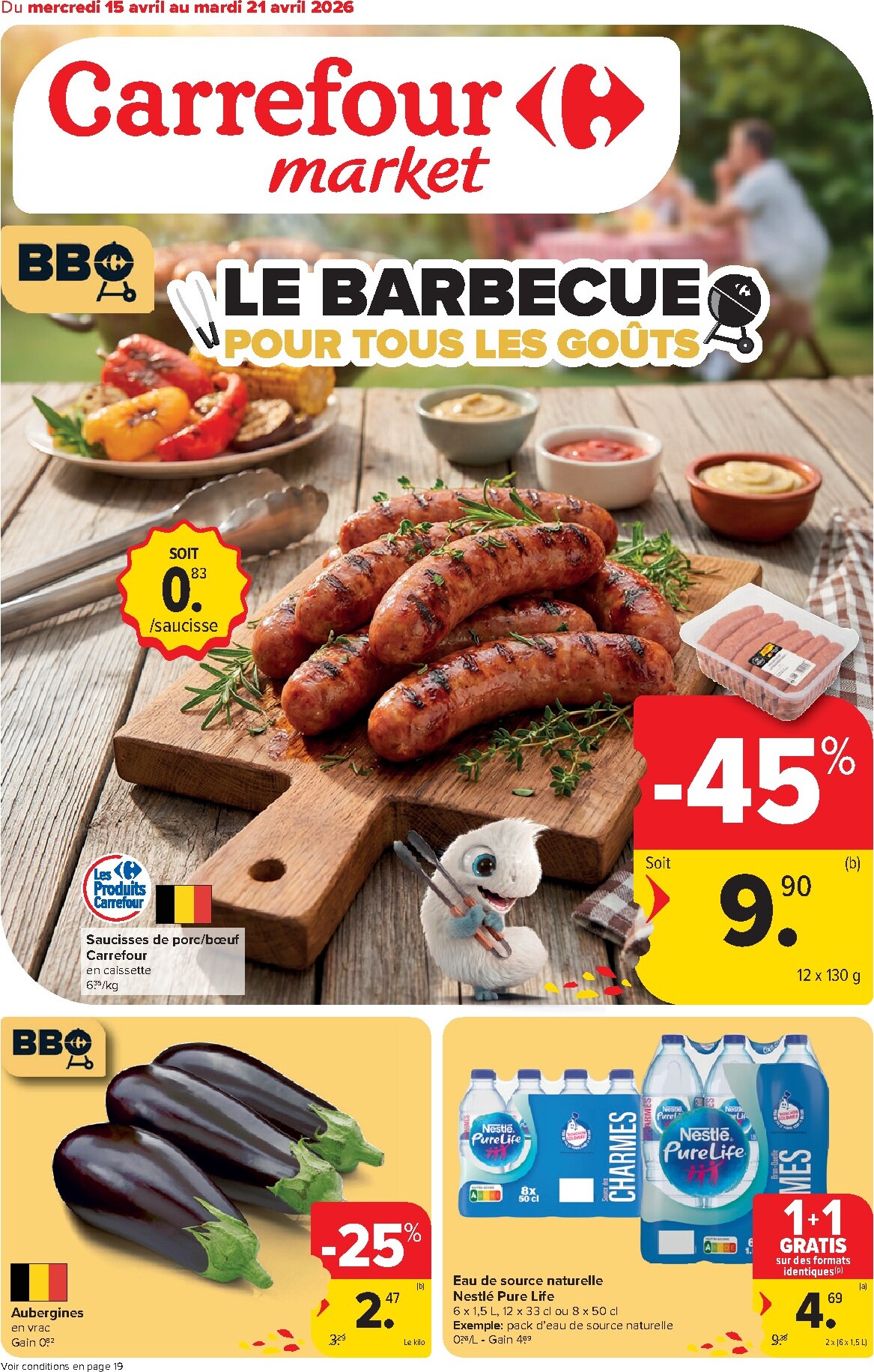 Huidige Carrefour Market folder geldig van woensdag 15/04/2026 tot dinsdag 21/04/2026