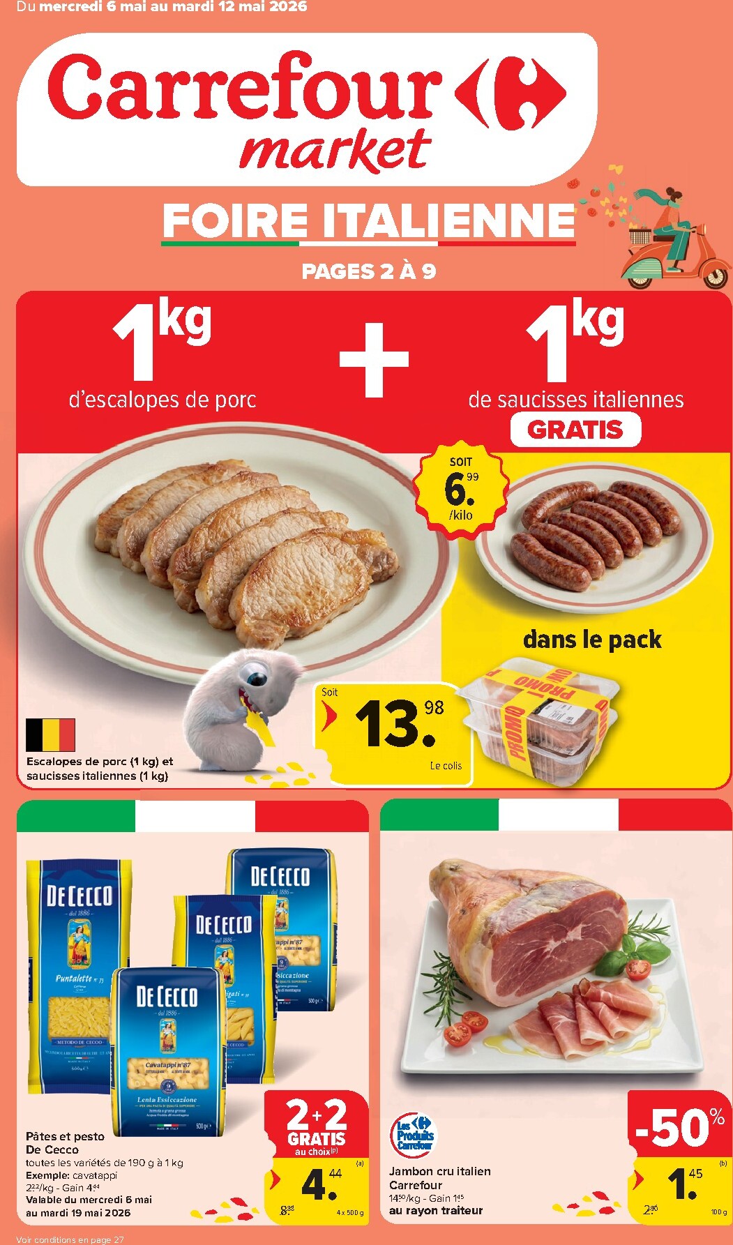 Carrefour Market folder voor volgende week van woensdag 06/05/2026 tot dinsdag 12/05/2026