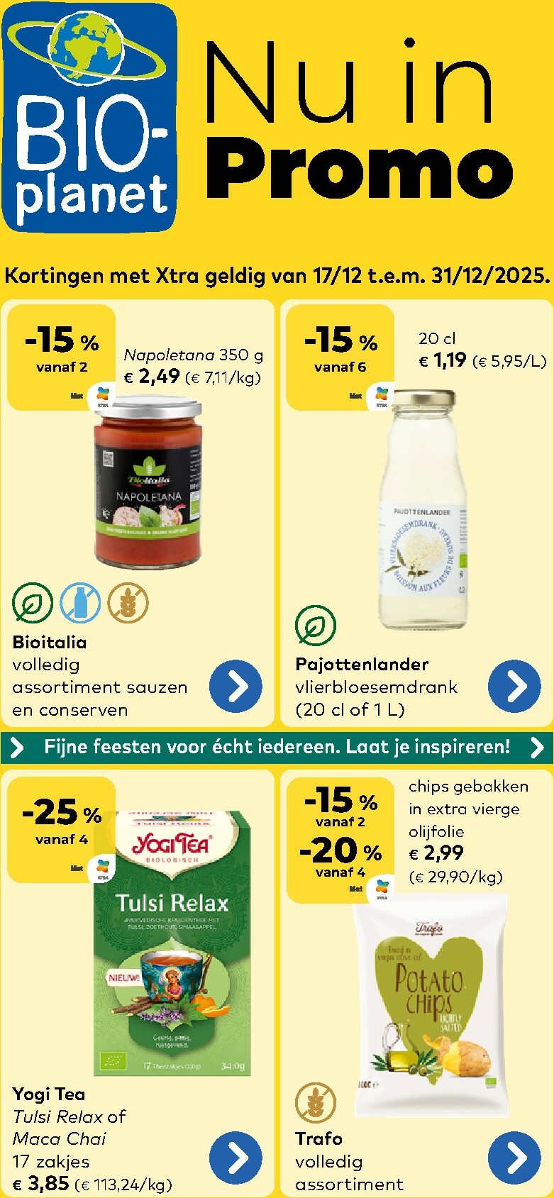 De Bio-Planet folder geldig vanaf 17/12 t/m 31/12