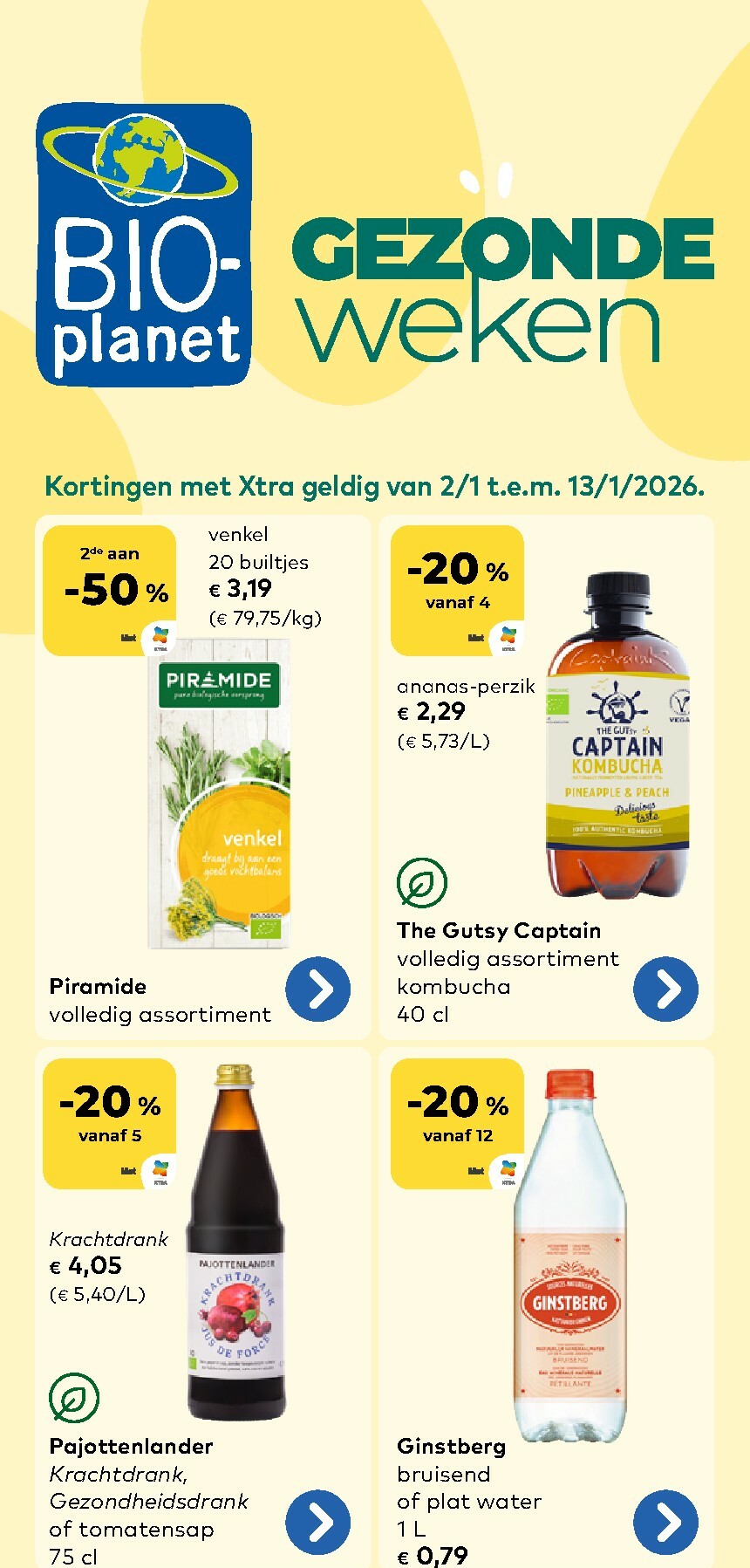 De Bio-Planet folder geldig vanaf 02/01 t/m 13/01