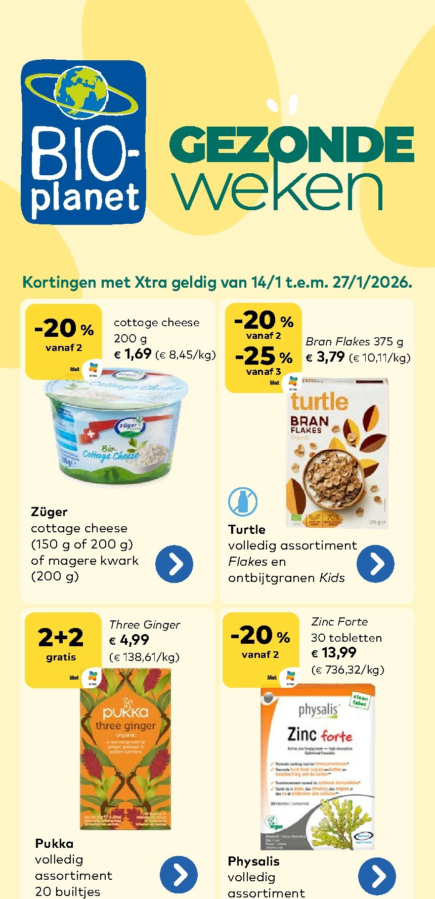 De Bio-Planet folder geldig vanaf 14/01 t/m 27/01
