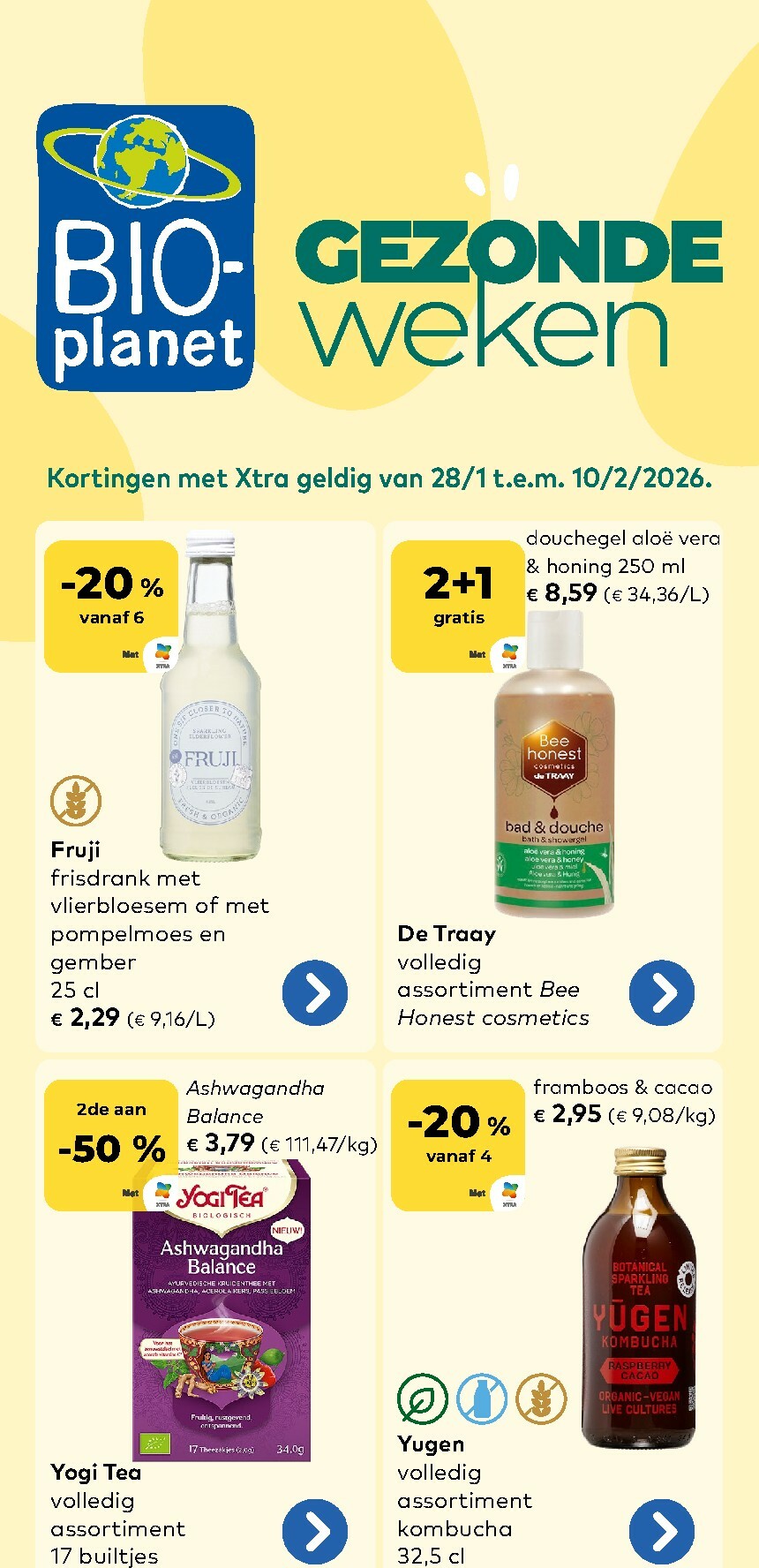 De Bio-Planet folder geldig vanaf 28/01 t/m 10/02
