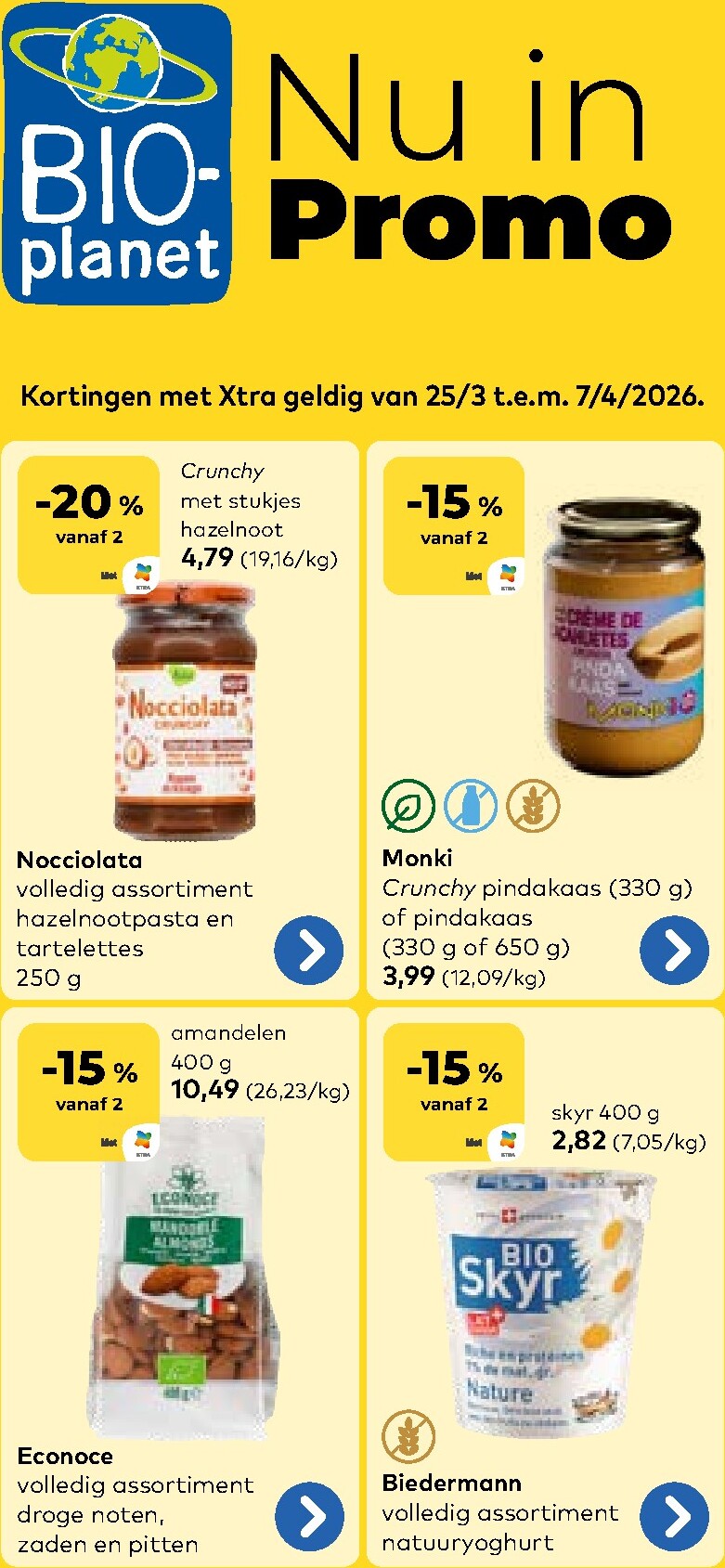 De Bio-Planet folder geldig vanaf 25/03/2026 t/m 07/04/2026