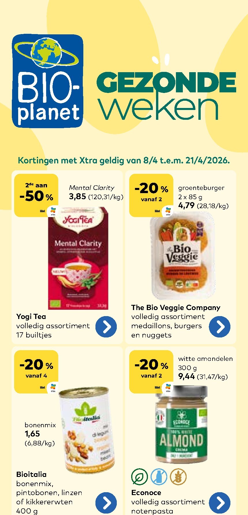 Huidige Bio-Planet folder geldig van woensdag 08/04/2026 tot dinsdag 21/04/2026
