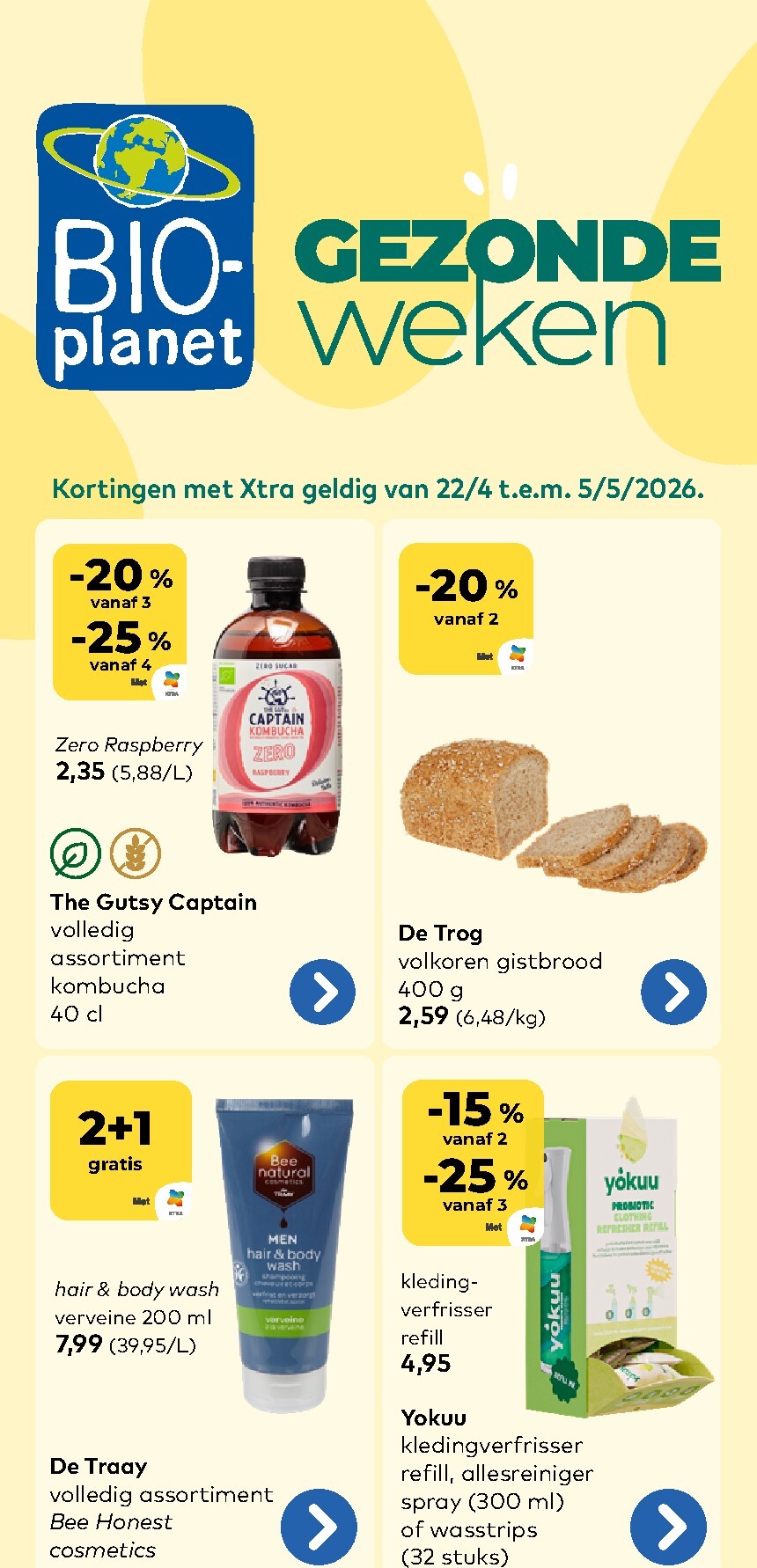 Toekomstige Bio-Planet folder geldig van woensdag 22/04/2026 tot dinsdag 05/05/2026