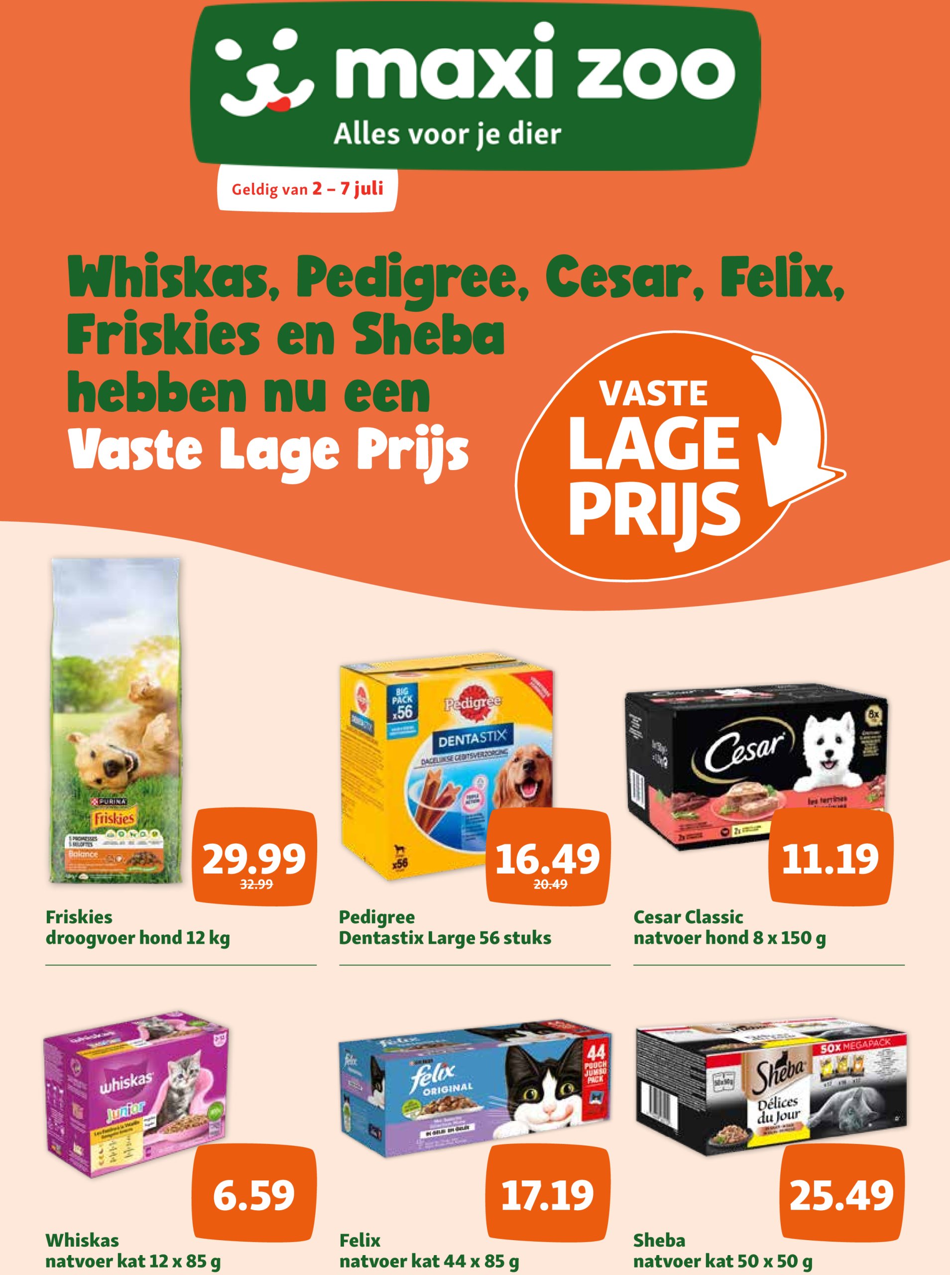 Maxizoo folder geldig vanaf 02/07 - 07/07
