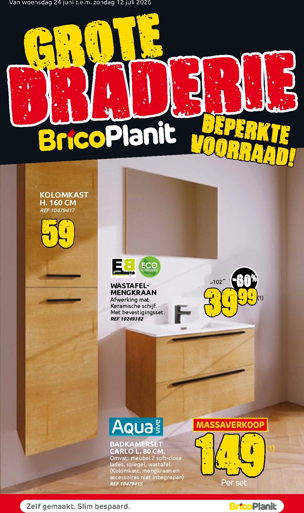 Huidige Brico folder geldig van woensdag 24/06/2026 tot zondag 12/07/2026