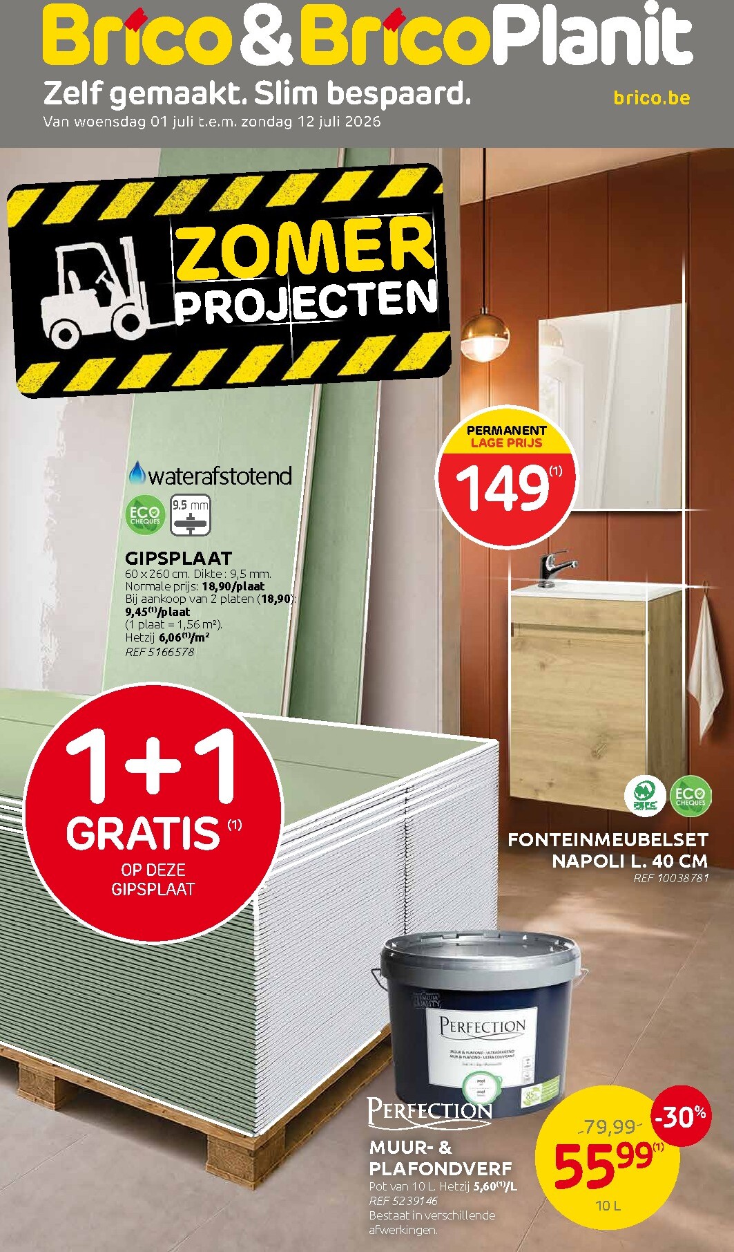 Huidige Brico folder geldig van woensdag 01/07/2026 tot zondag 12/07/2026