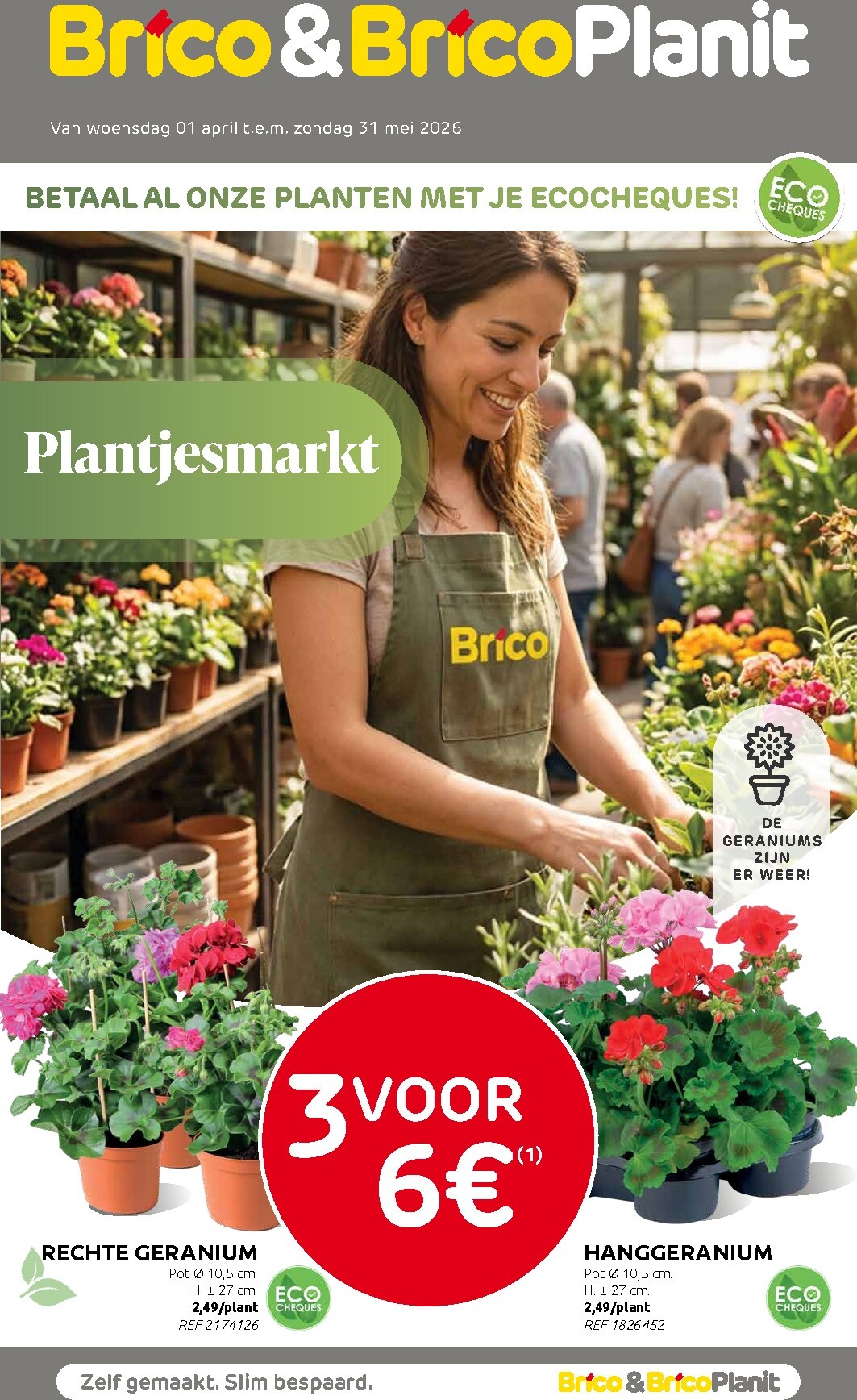 Huidige Brico - Plantjesmarkt folder geldig van woensdag 01/04/2026 tot zondag 31/05/2026