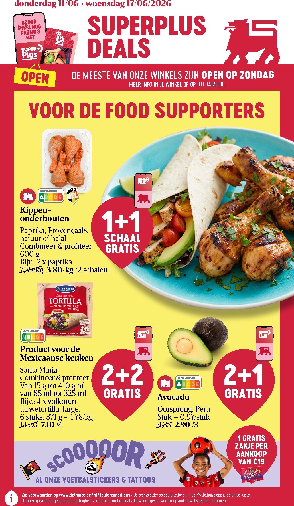 Toekomstige Delhaize folder geldig van donderdag 11/06/2026 tot woensdag 17/06/2026
