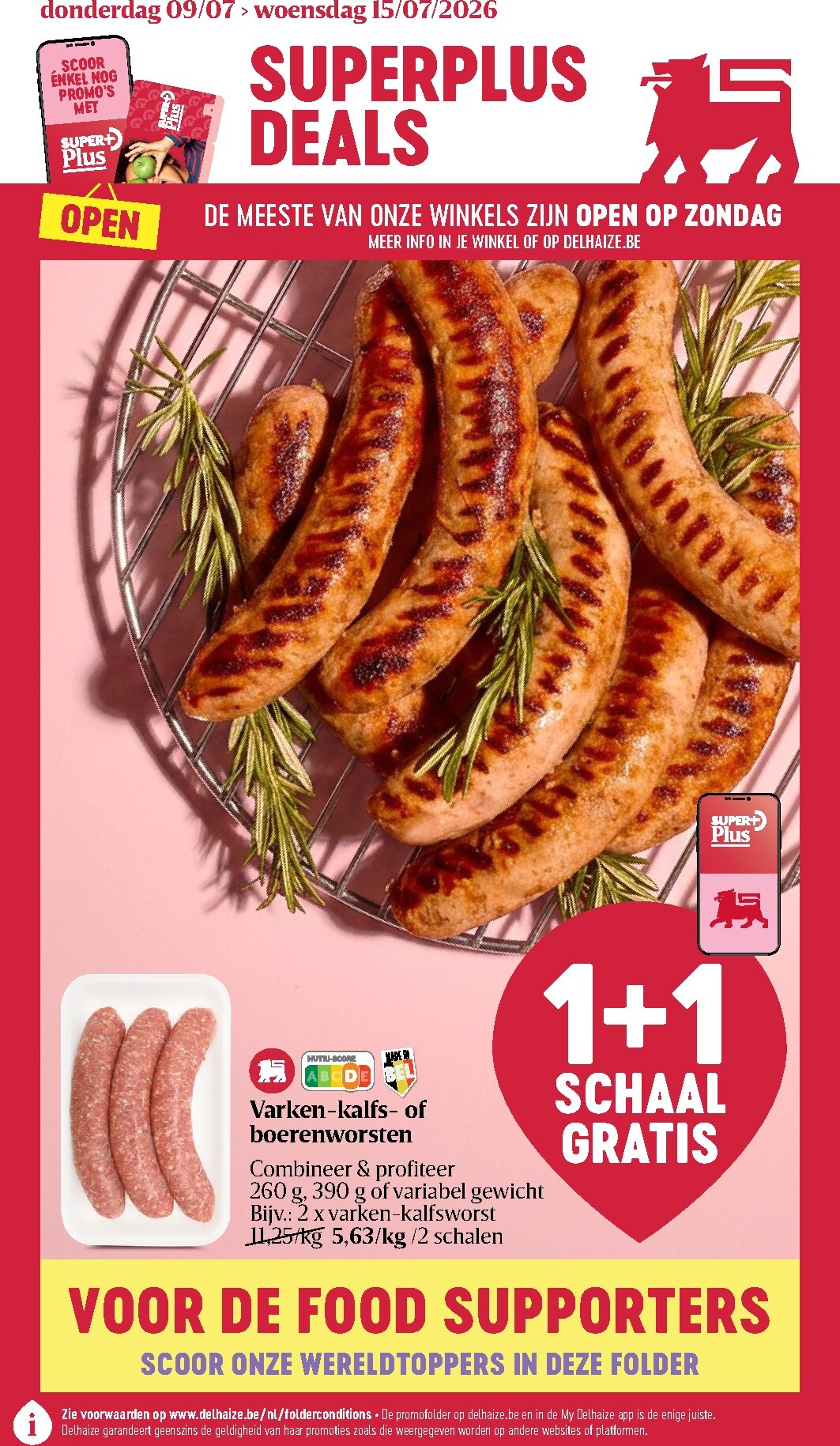 Toekomstige Delhaize folder geldig van donderdag 09/07/2026 tot woensdag 15/07/2026